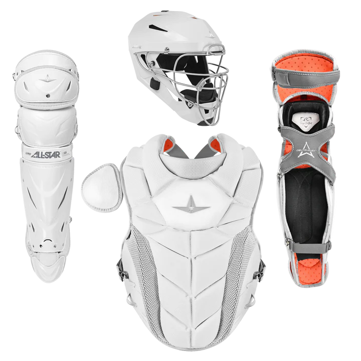 All Star PHX™ Fastpitch Catching Kit - White - Paige Halstead Inspired | Premium Softball Catcher Gear for Women & Girls | Perfect for Games, Practice & Training Sessions