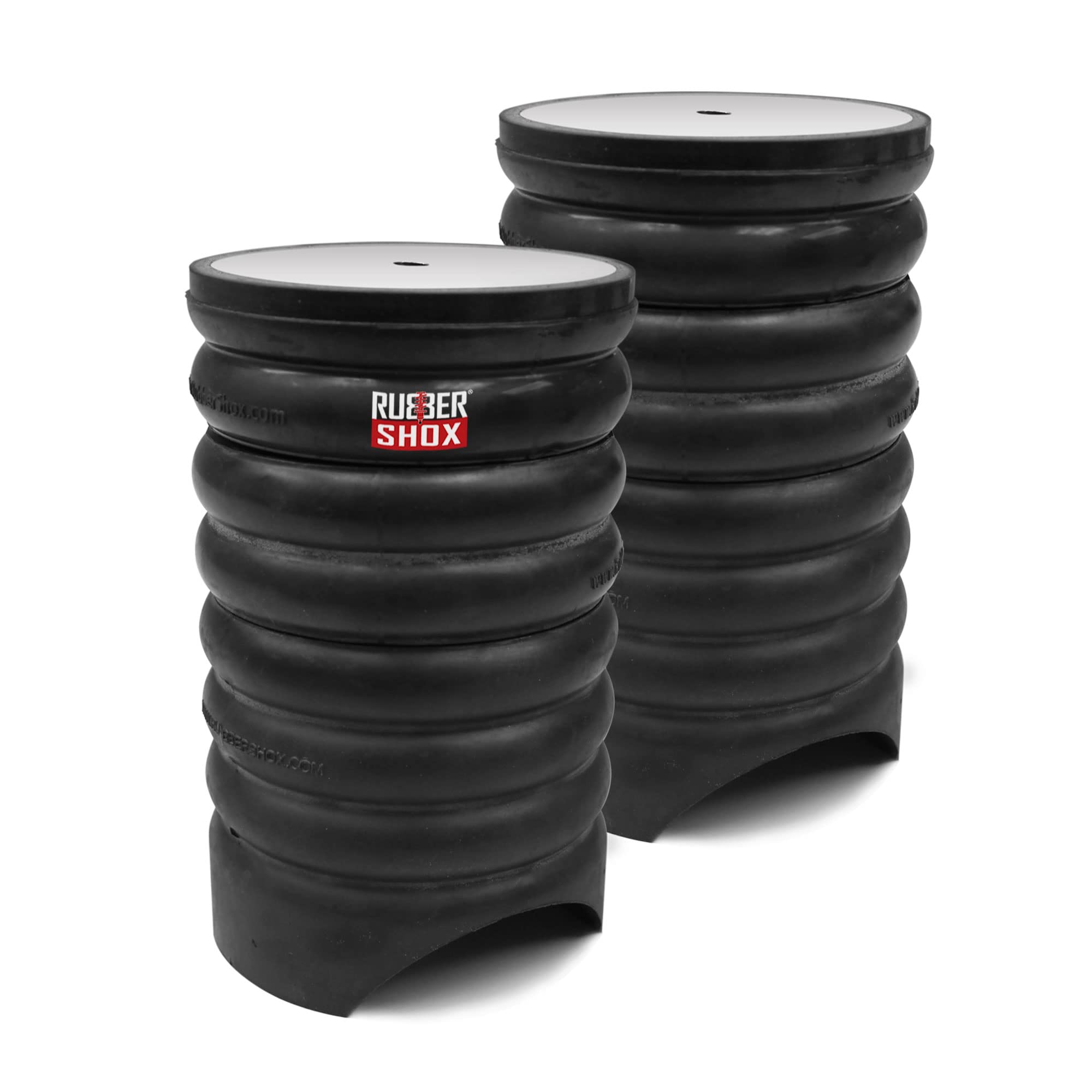 RubberShox Modular Natural Rubber Bump Stops for Ford F150 & F250 - Heavy Duty Suspension Upgrade Kit with 9000 lbs Capacity (5.5
