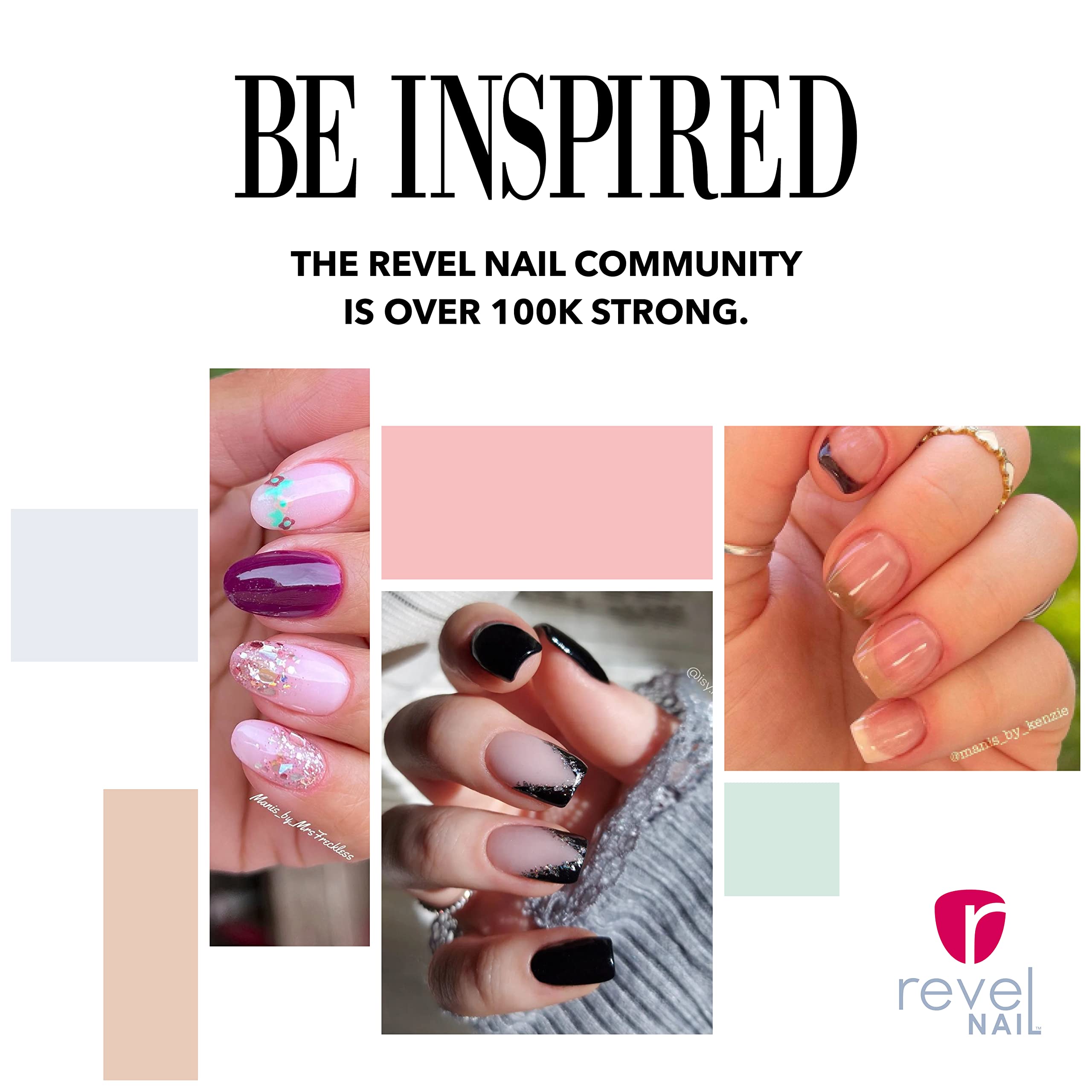 Revel Nail Dip Powder Set - Clear & Pink Chip-Resistant Nail Polish with Vitamin E & Calcium | DIY Manicure Kit for Salon-Quality Nails at Home | Perfect for Weddings, Parties & Everyday Wear