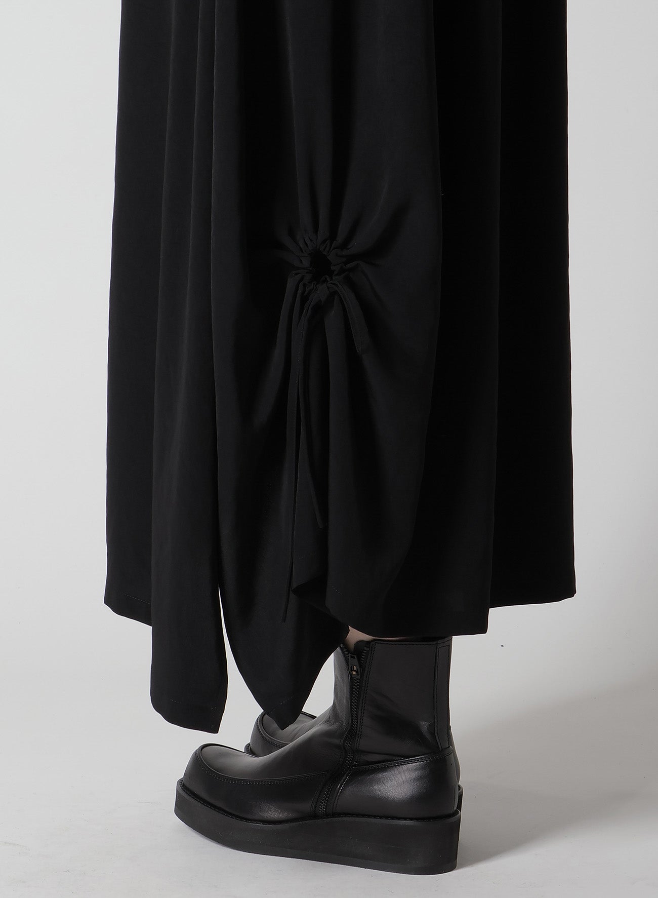 Elegant Crepe de Chine Circle Gathered Skirt - Flowy Midi Skirt for Women | Perfect for Office Wear, Date Nights & Summer Outfits