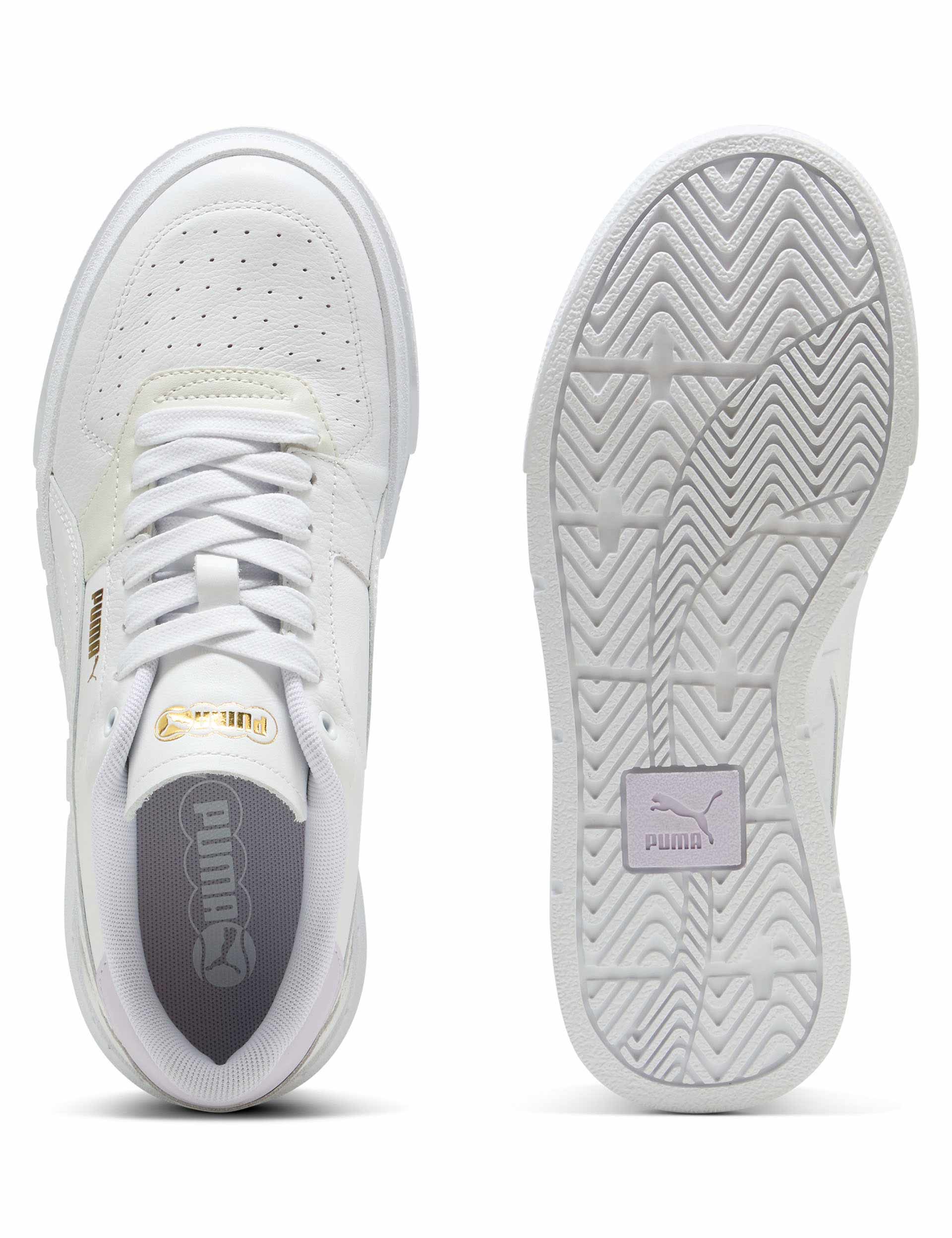 Cali Court Leather Sneakers for Women - White/Lilac Frost - Comfortable Casual Shoes for Walking, Work & Everyday Wear