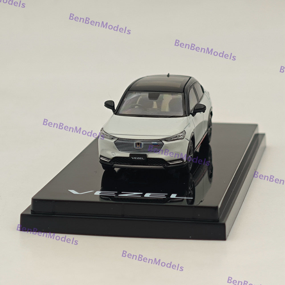1/64 Scale VEZEL e:HEV PLaY Premium Sunlight White Pearl Diecast Model Car - HJ642071SW by Hobby Japan - Perfect for Collectors, Display & RC Car Racing Enthusiasts