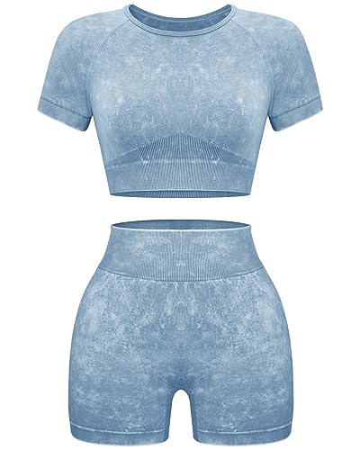 Short-sleeve + Shorts: Blue