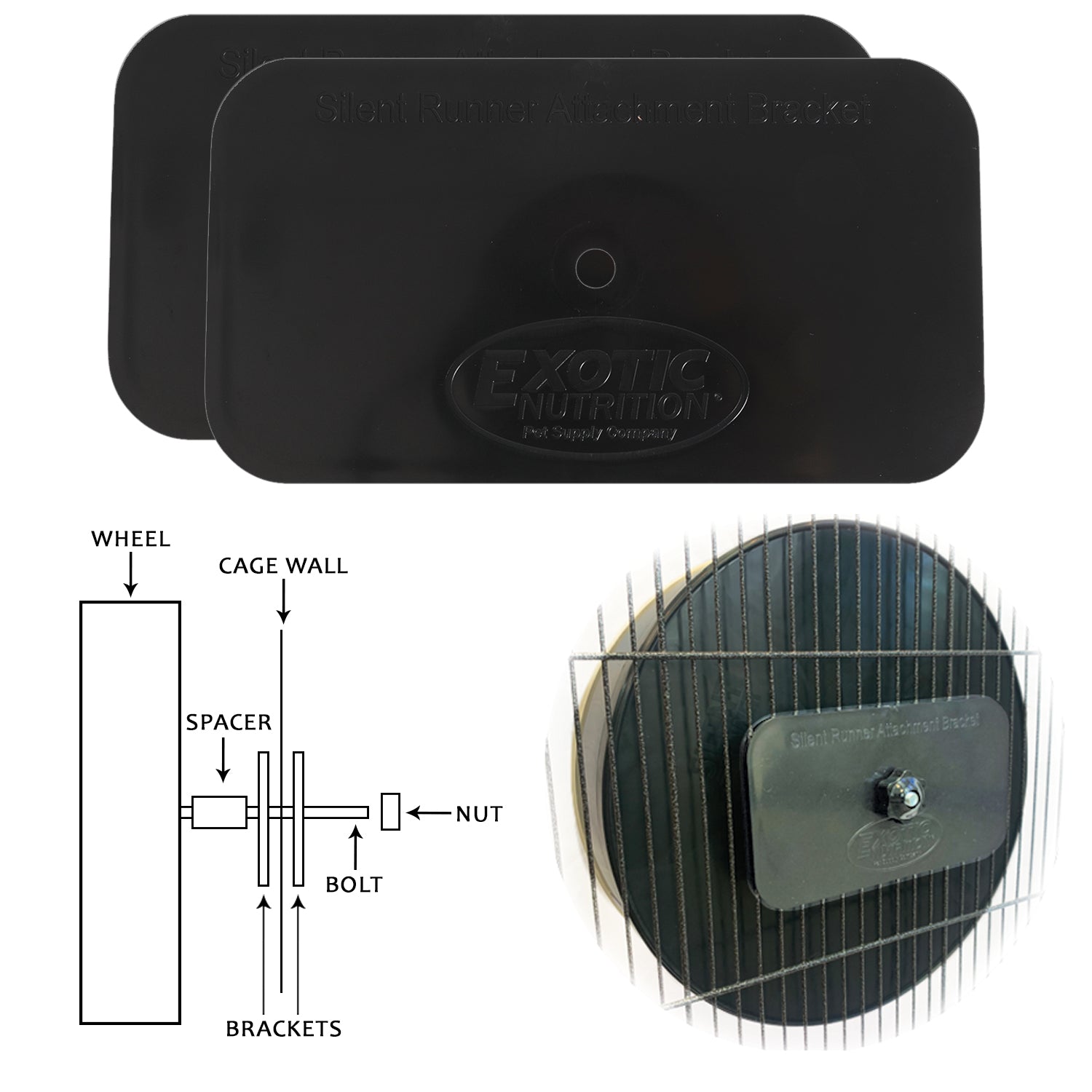 Heavy Duty Cage Attachment Bracket - Universal Metal Mounting Bracket for Secure Enclosures & Fencing - Perfect for Pet Cages, Livestock Pens, and DIY Projects