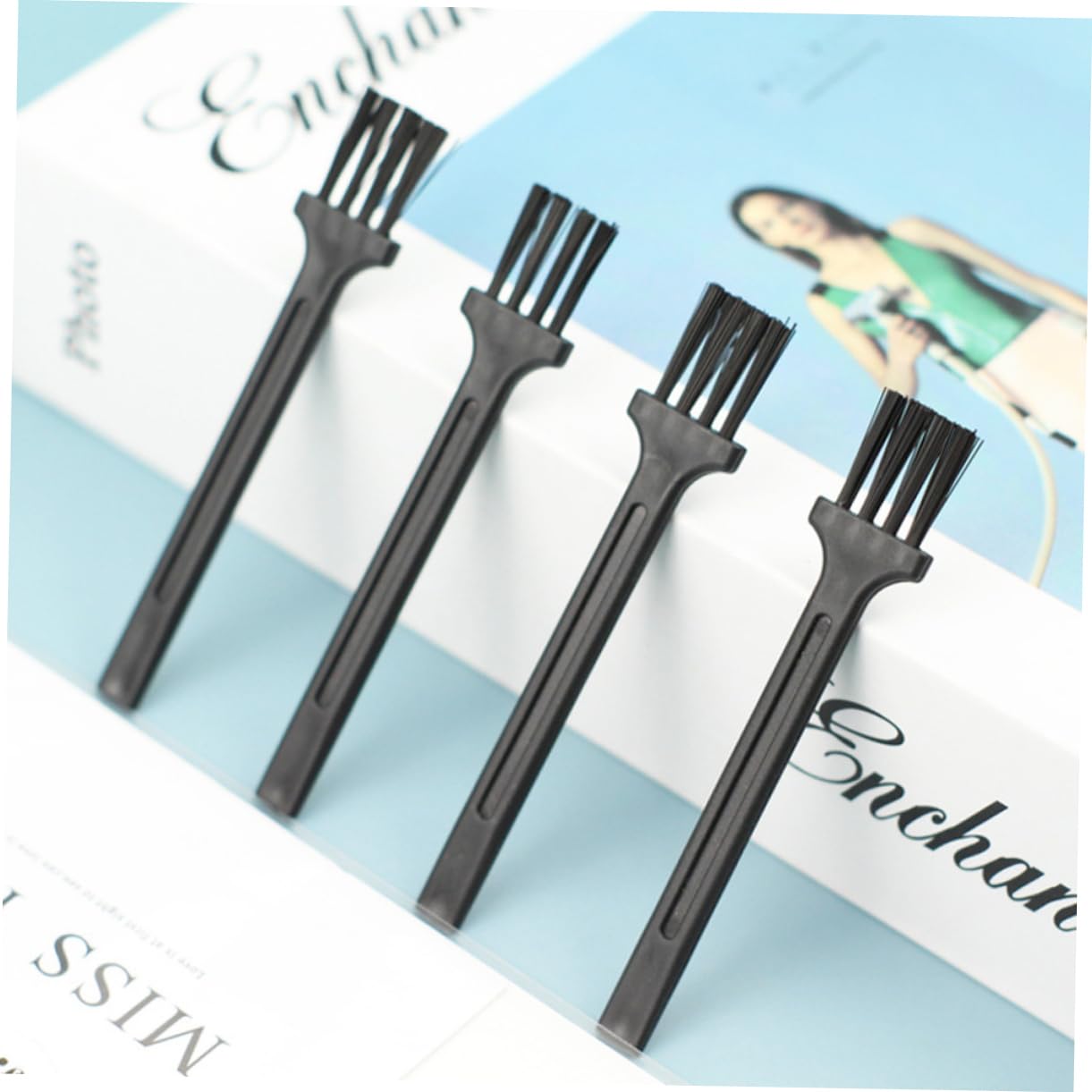 NOLITOY 30pcs Electric Shaver Cleaning Brush Set - Earwax Spoon Brush, Clipper Razor Cleaner, Plastic Scrub Brush for Grooming & Personal Care - Perfect for Home, Salon, and Travel Use