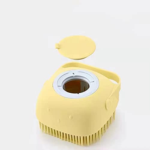 Premium Silicone Massage Bath Brush with Soap Dispenser - Exfoliating Shower Brush for Deep Cleansing & Pore Care - Multicolor Body Scrubber for Spa-like Relaxation at Home (Great for Back Scrubbing & Skin Exfoliation)