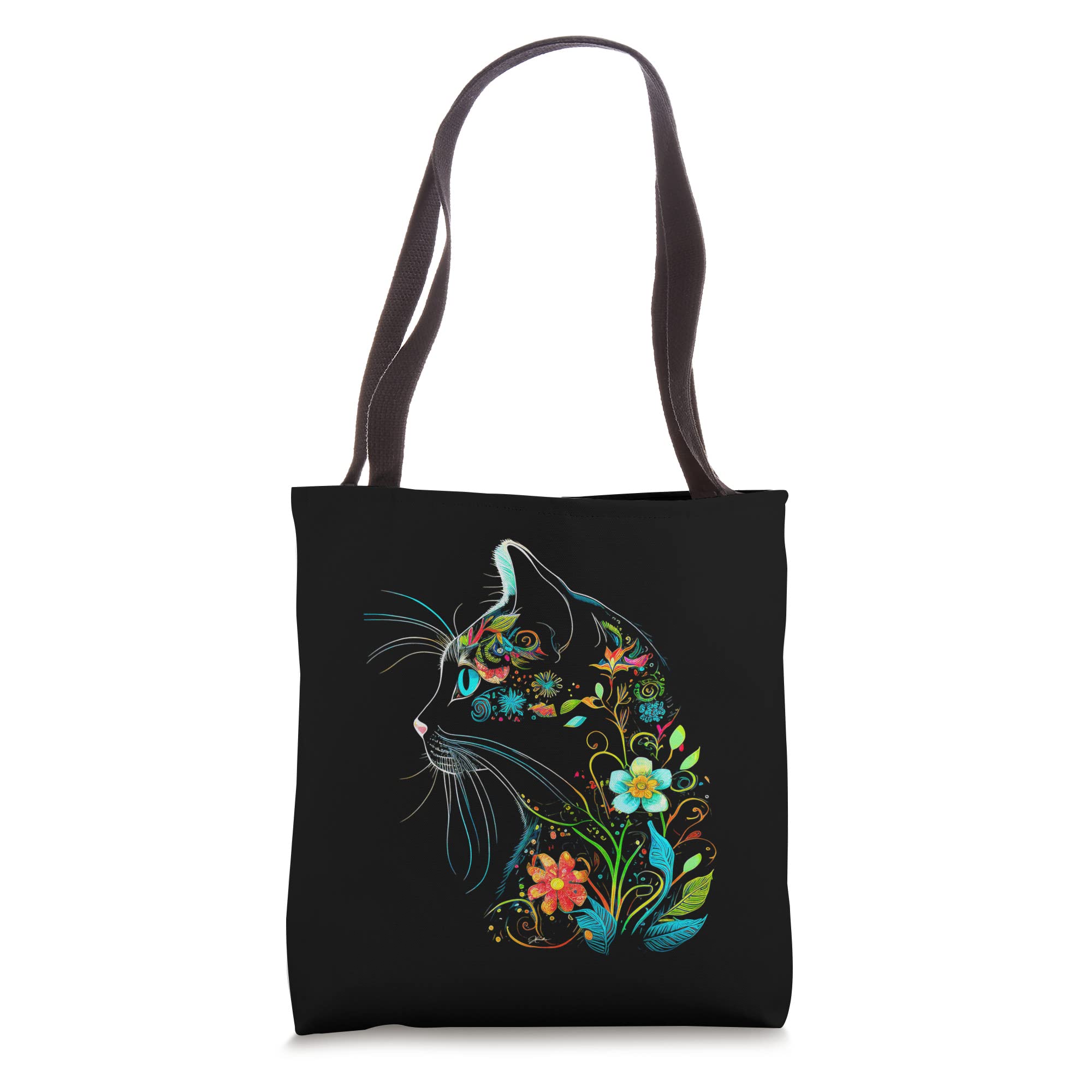 JCombs: Magical Cat Tote Bag - Stylish & Durable Canvas Shoulder Bag for Women | Perfect for Shopping, Beach, Work & Travel