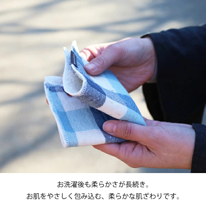 Premium Imabari Cotton Handkerchief Set - 3-Piece Soft & Absorbent Japanese Hand Towels for Everyday Use, Travel & Gifting