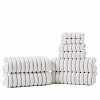 Premium Organic Cotton 8-Piece Bath Towel Set - 650 GSM Ultra Soft & Absorbent for Spa, Gym, and Luxury Bathroom Use