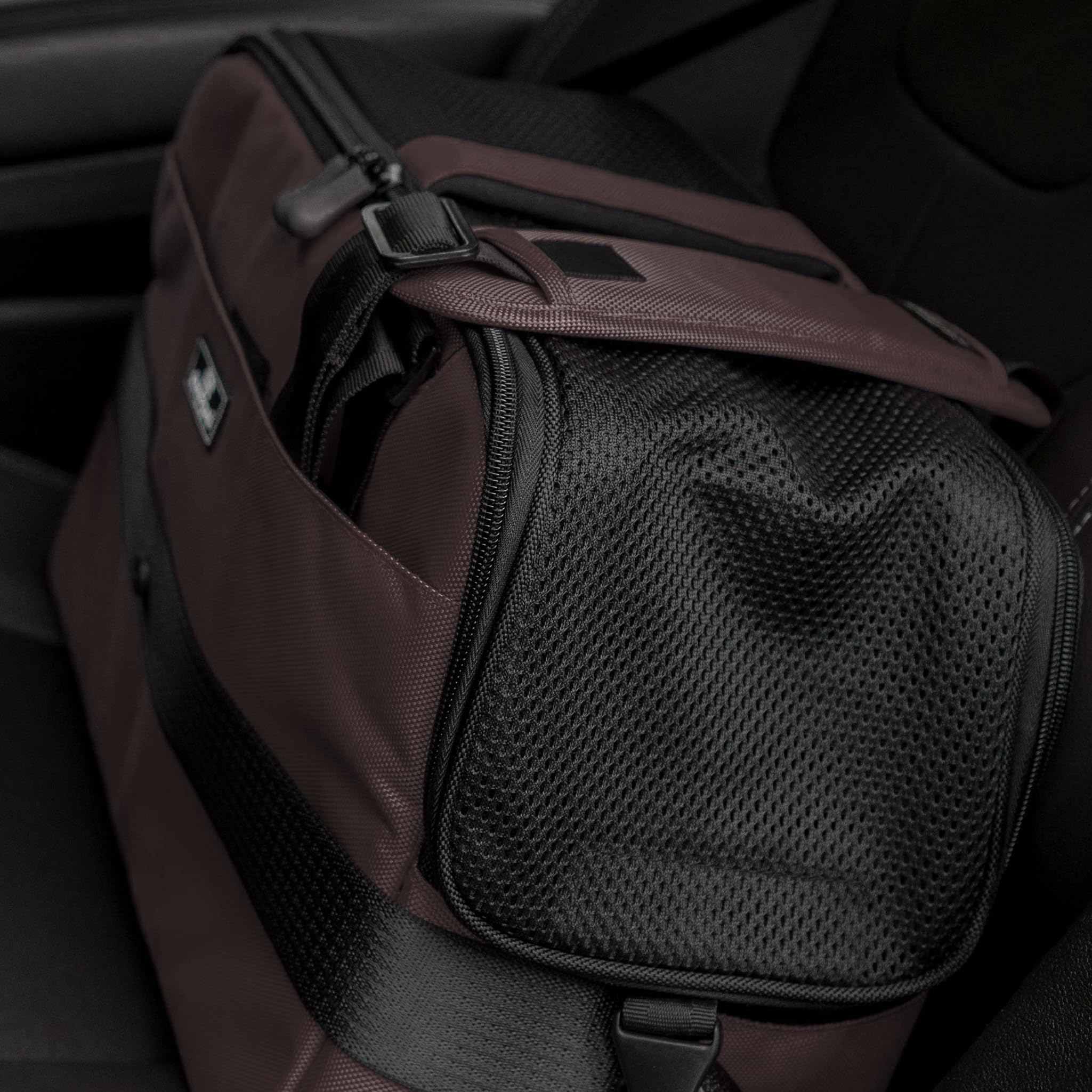 Sleepypod Atom Pet Carrier for Small Dogs & Cats - Dark Chocolate | Airline Approved, Lightweight & Durable | Perfect for Travel, Vet Visits & Outdoor Adventures