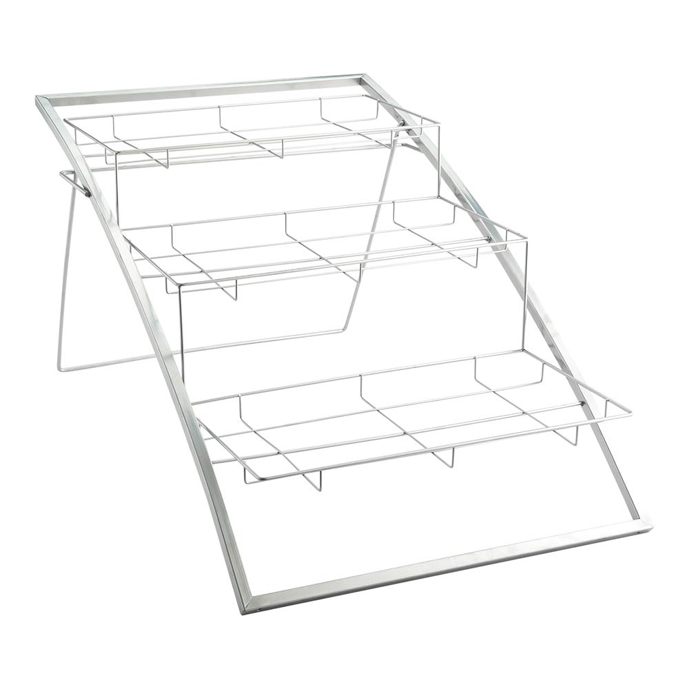 Eco-Friendly 3-Tier Wire Market Basket Stand - 25.25