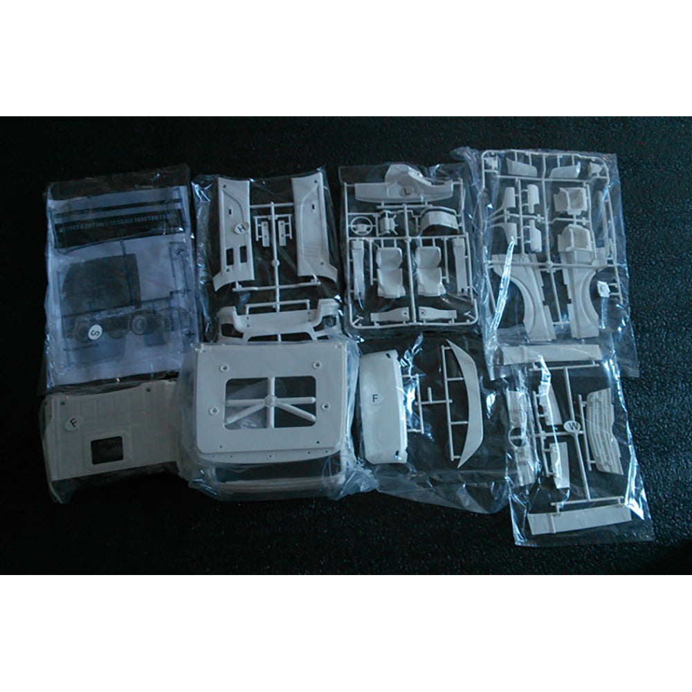 1/14 Scale Remote Controlled 3 Axles & 2 Axles Unassembled Car Cabin Body Shell DIY Kit for Tractor RC Truck Electric Model Cars - Perfect for Hobbyists, Collectors and RC Enthusiasts