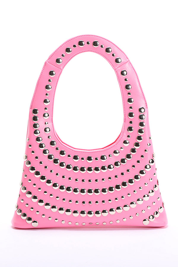 Punk Rivet Fashion Shoulder Bag for Women - Gothic Crossbody Purse with Metal Studs - Perfect for Concerts, Parties & Everyday Use