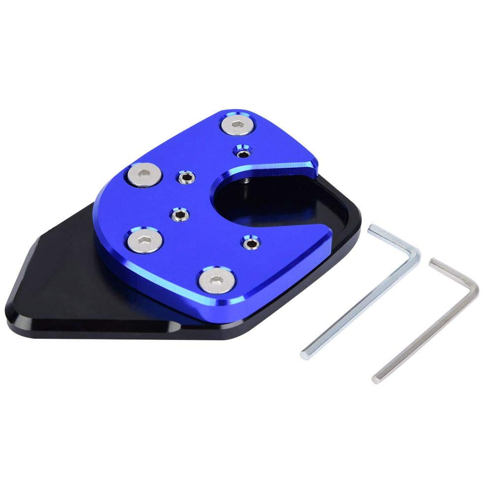 Motorcycle Kickstand Pad - Anti-Slip Stand Extension for NC750X 2017-2019 (Blue) - Perfect for Parking on Soft Ground