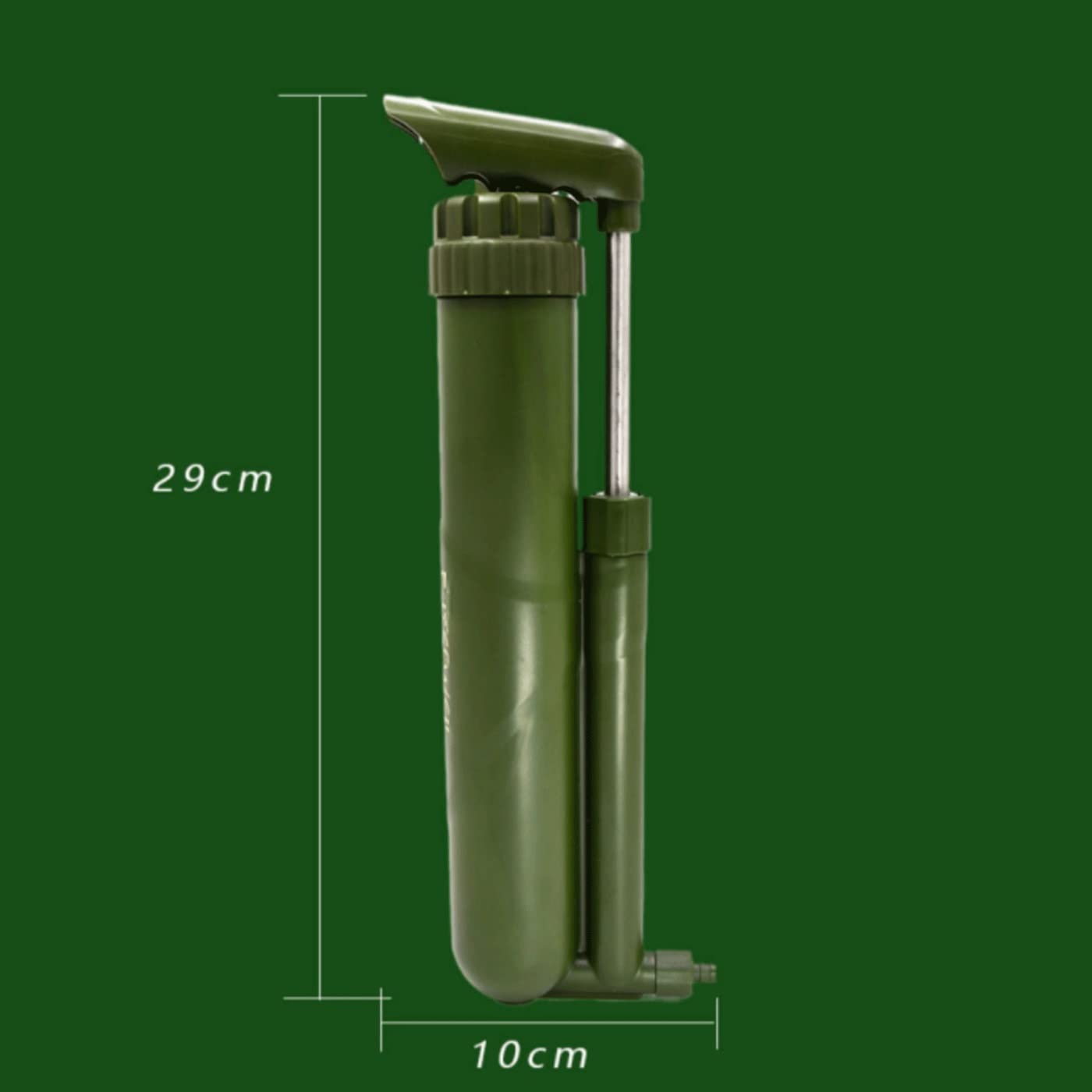 Portable Reverse Osmosis Water Filtration System - 0.01 Micron High Precision Water Purifier for Hiking, Camping, Travel & Emergency Survival Gear | Compact & Lightweight | Perfect for Outdoor Adventures, Disaster Preparedness & Off-Grid Living (Green)
