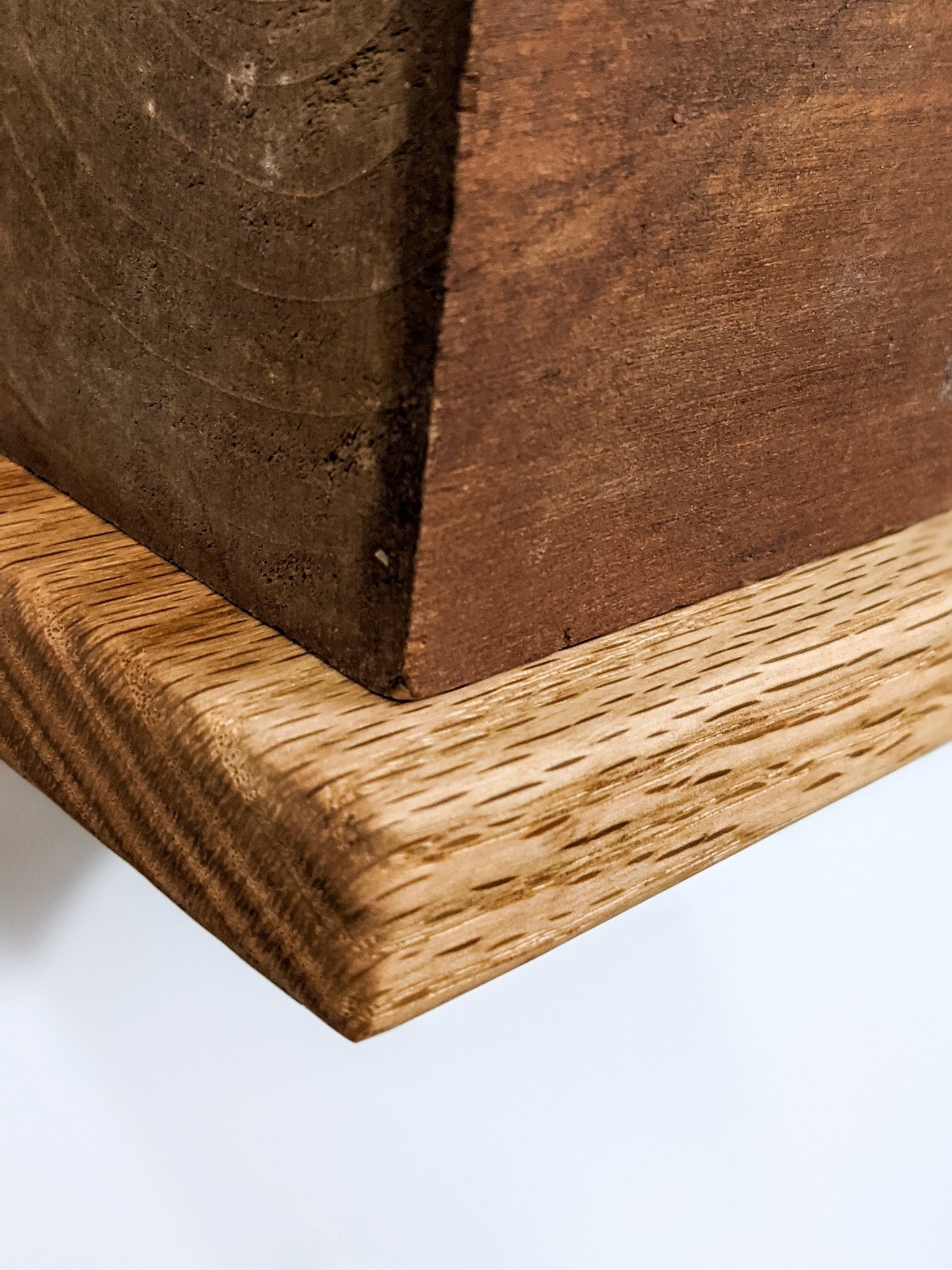 Oak Small Square Display Shelf - Perfect for Home Decor, Retail Stores, and Office Organization