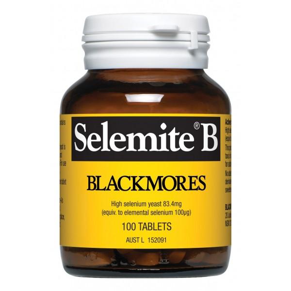 Blackmores Selenium Supplement - Antioxidant Support for Immune & Thyroid Health - Vegan & Gluten-Free - 100 Capsules - Daily Wellness & Detox Support