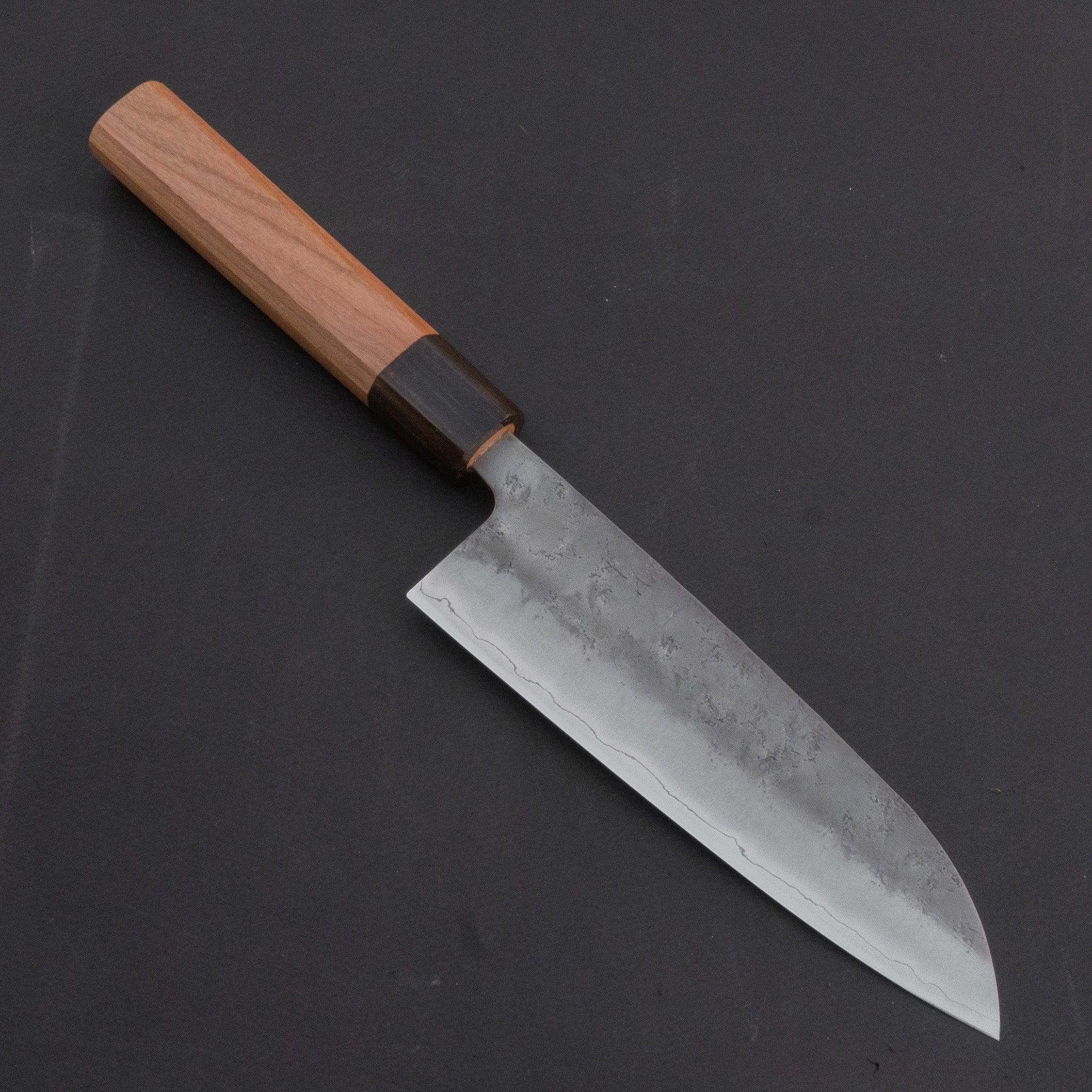 Hitohira Futana S3 Nashiji Santoku Knife 170mm - Japanese Chef Knife with Cherry Wood Handle - Perfect for Slicing, Dicing, and Chopping Vegetables, Meat, and Fish