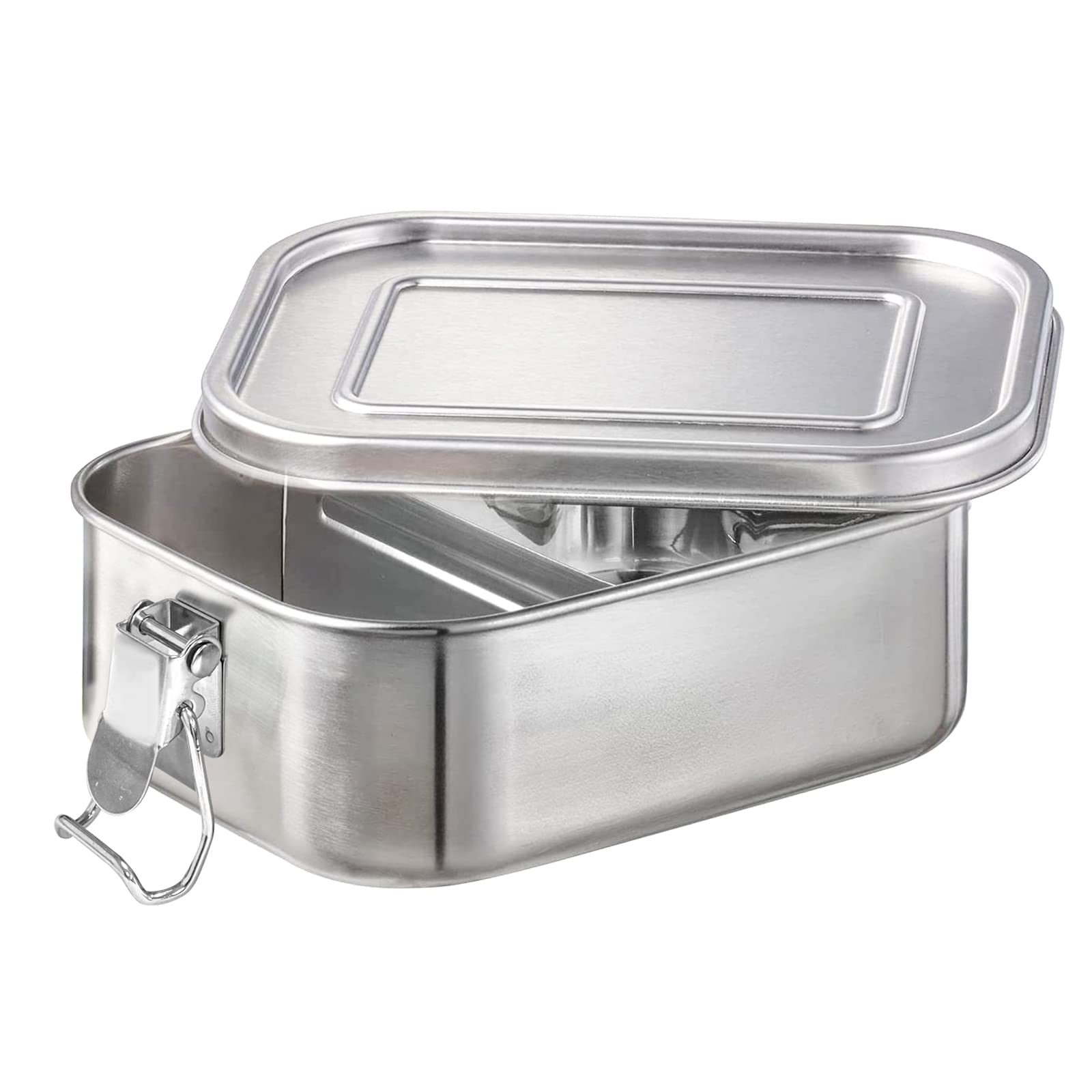 Stainless Steel Lunch Box 800ml - Leak Proof Bento Box with Removable Dividers, Eco-Friendly & Durable for Kids & Adults - Perfect for School, Office & Picnics