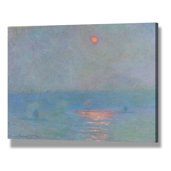 Claude Monet Windmills Near Zaandam Wall Art - Premium Canvas Painting for Living Room Decor, Bedroom, Office | Famous Impressionist Landscape Artwork