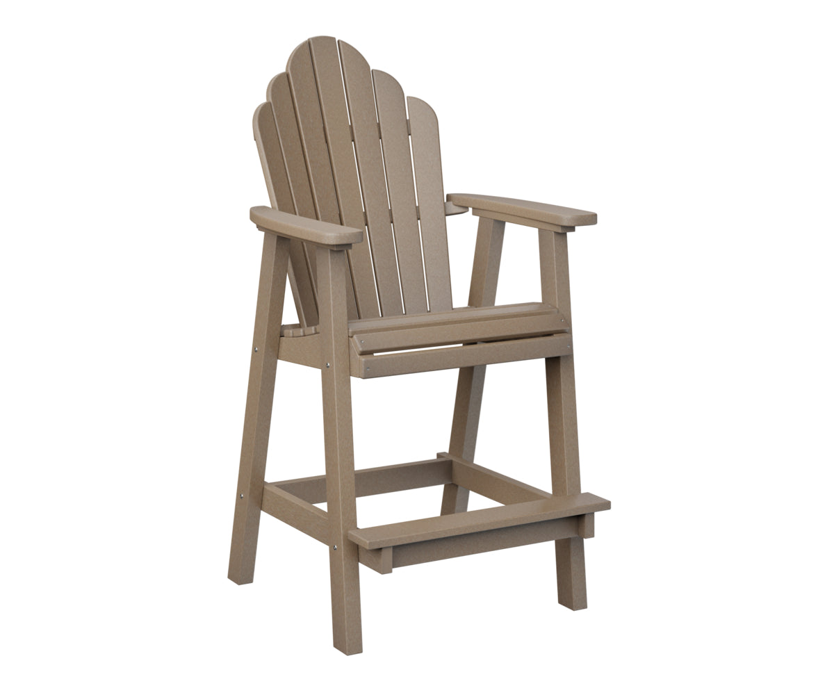 Berlin Gardens Cozi Back Bar Chair - Comfortable Counter Height Stool for Kitchen, Bar & Outdoor Use - Perfect for Dining, Entertaining & Relaxing