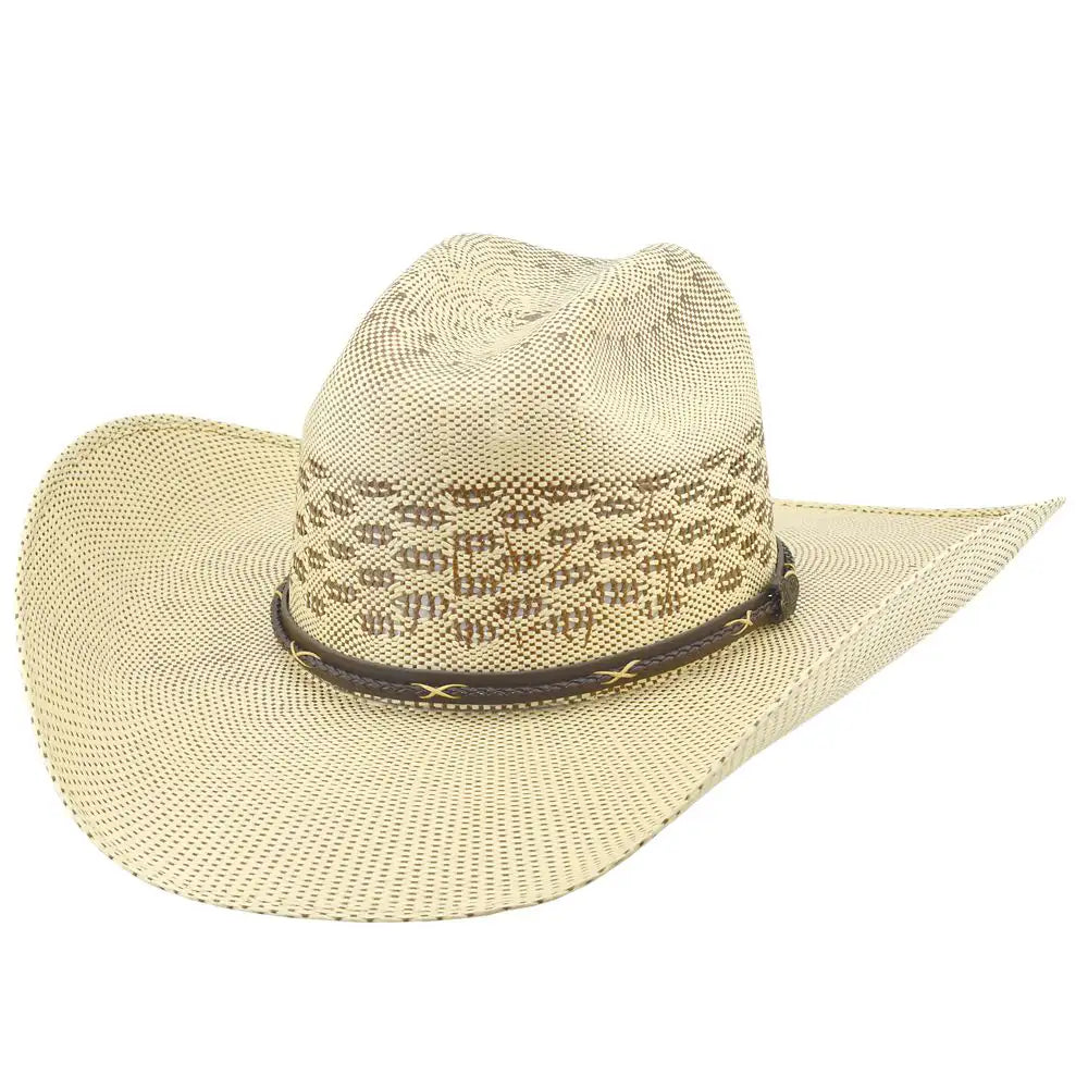 Justin Salt Creek Straw Cowboy Hat for Men & Women - Western Style Sun Hat for Outdoor, Rodeo, and Country Music Festivals