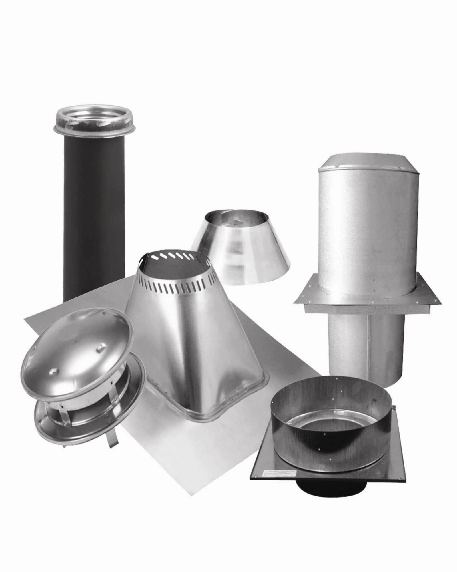Selkirk Sport 6-Inch Stainless Steel Stove Pipe Ceiling Support Kit - Heavy Duty Fireplace Venting System for Wood Stoves & Pellet Stoves - Perfect for Home, Cabin & Outdoor Use