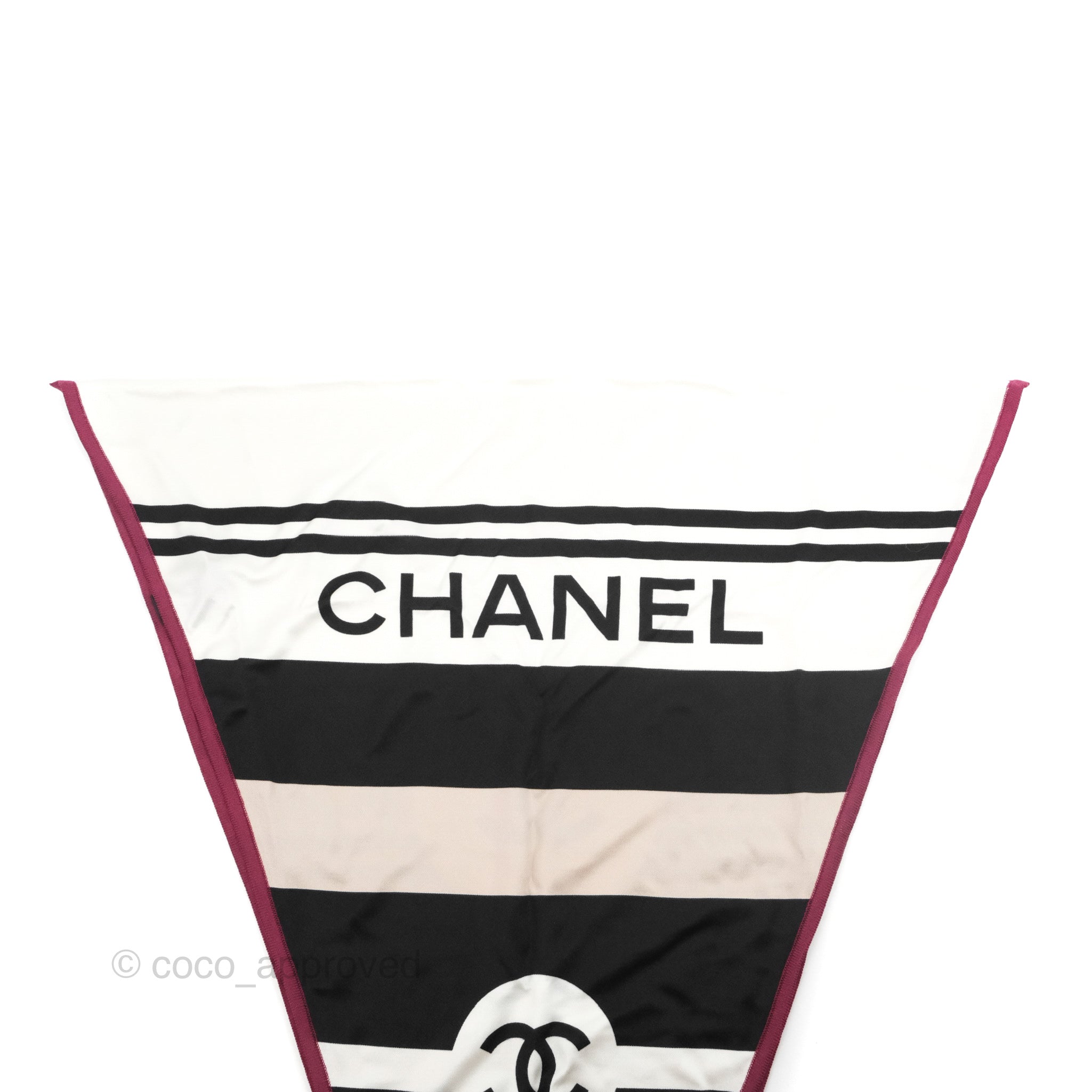 Chanel CC Logo Silk Scarf - Luxury Designer Fashion Accessory for Women, Multi-Color Print, Perfect for Gifts & Special Occasions