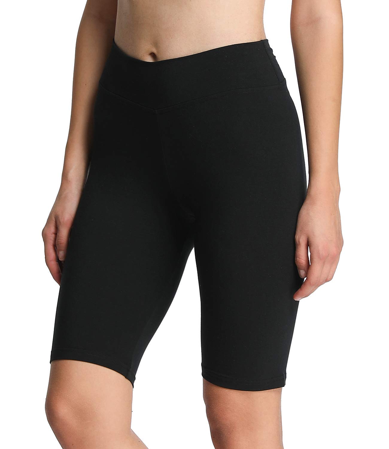 4HOW Women's High Waisted Biker Shorts - Anti-Chafing Yoga Workout Shorts with Pockets | Moisture-Wicking Spandex Underwear for Cycling, Running & Gym (Perfect for Workouts, Lounge & Travel)