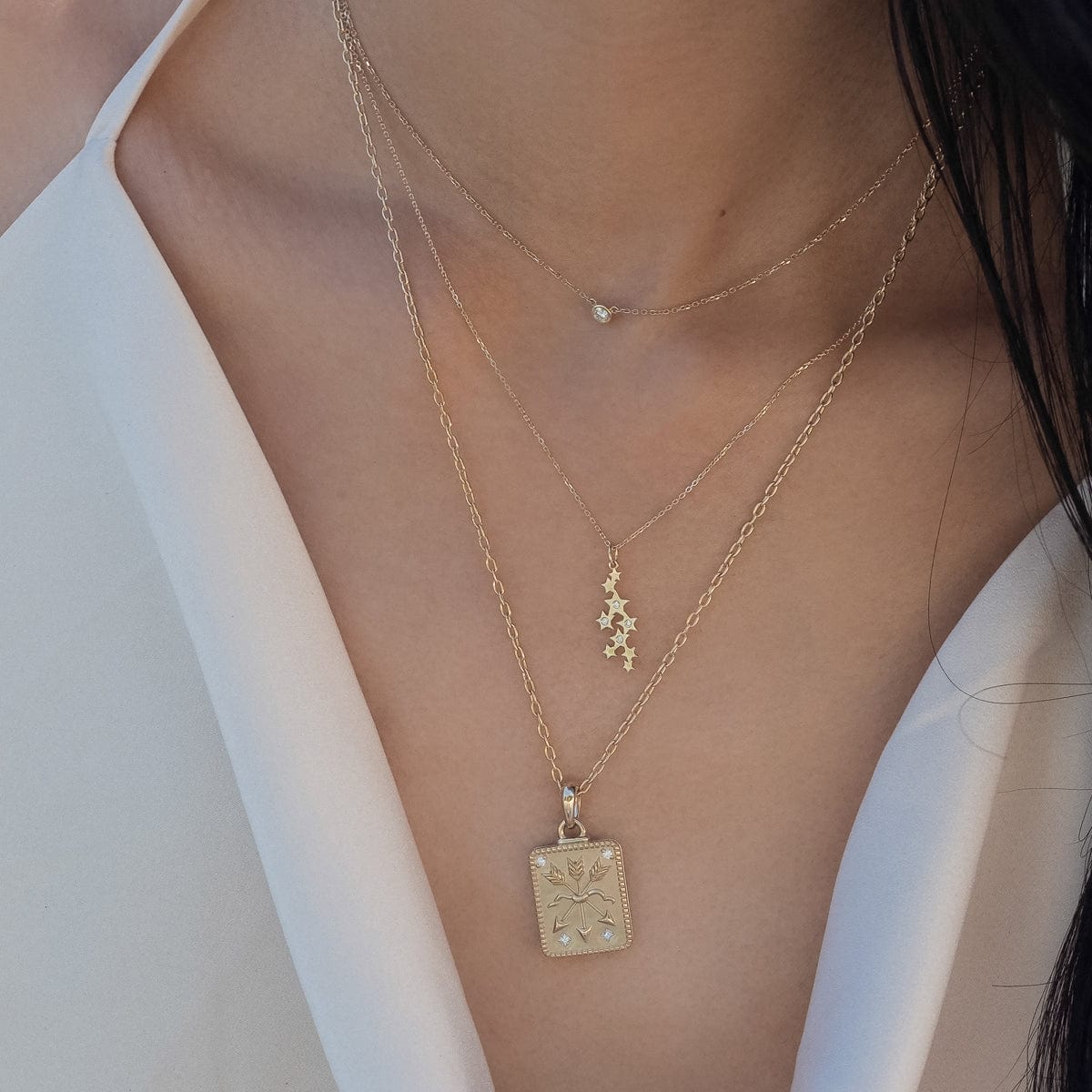 Strength Medallion Necklace for Men & Women - Motivational Jewelry for Daily Wear, Workout & Spiritual Protection