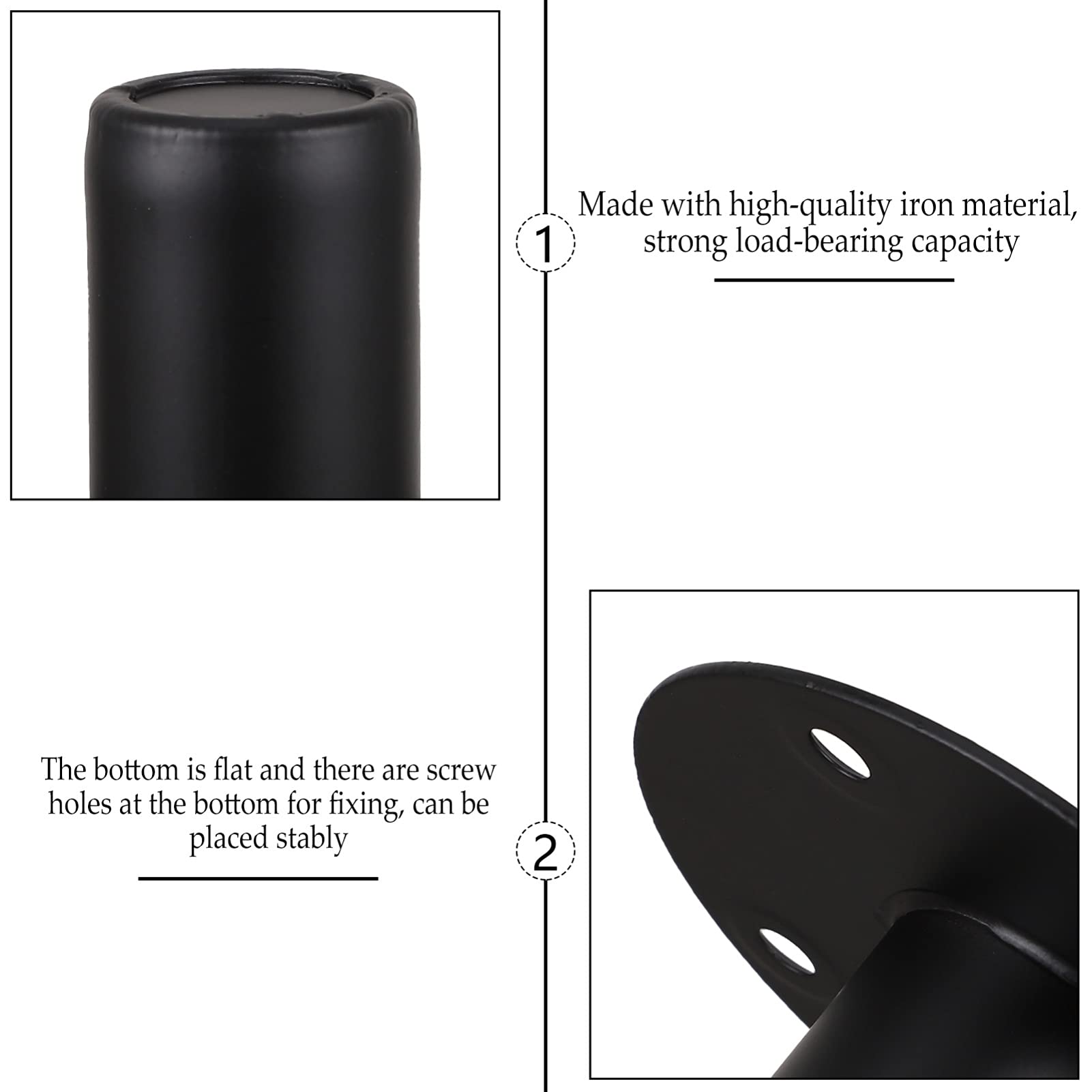 Healifty 108mm x 60mm Speaker Stand - Top Hat Cabinet Pole Mount for Studio, Party & Performance | Perfect for DJ Equipment, PA Systems & Live Events