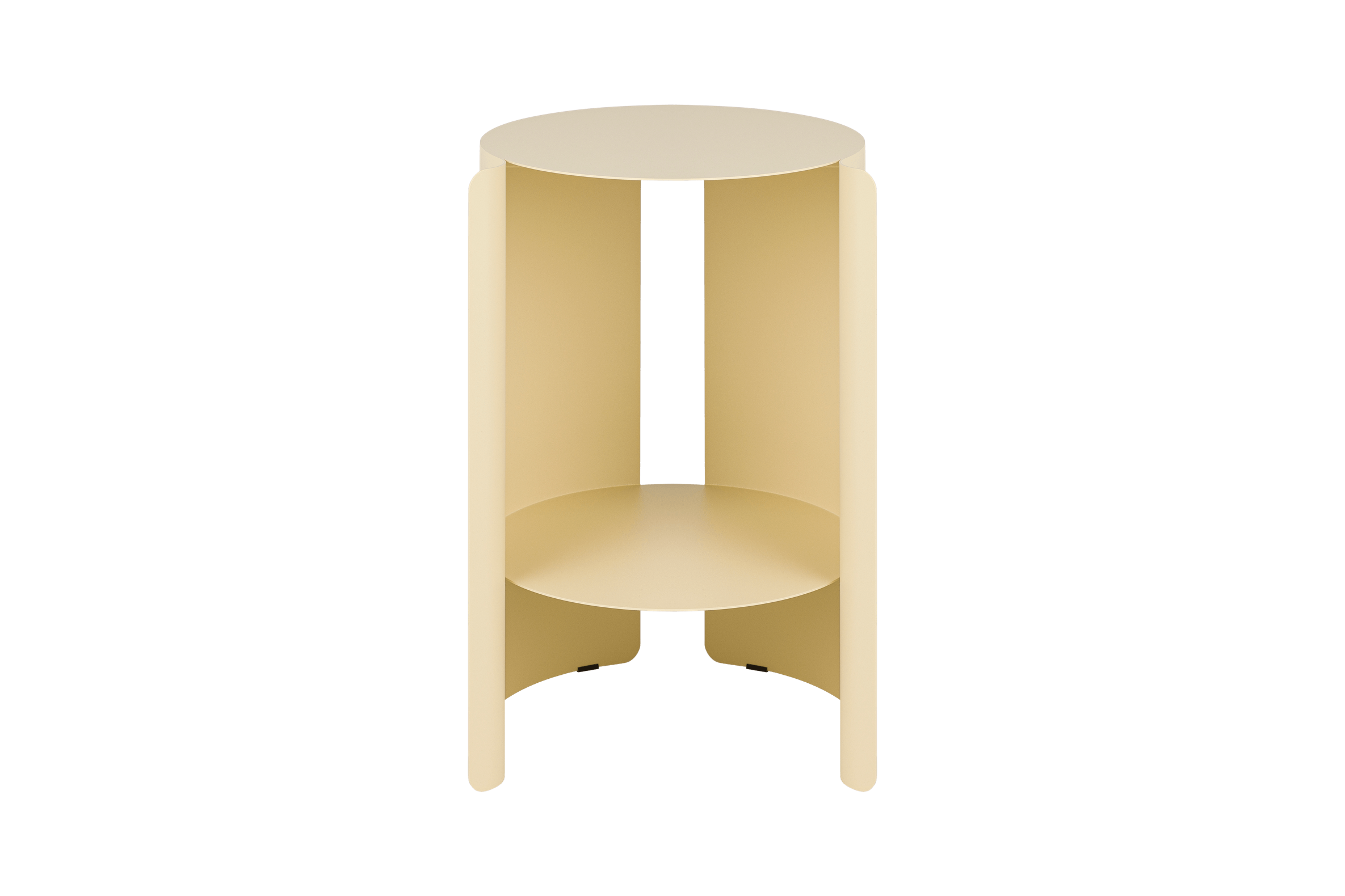 Butter Yellow Side Table - Modern Accent End Table for Living Room, Bedroom, or Office - Small Nightstand with Sturdy Metal Frame & Wooden Top - Perfect for Coffee, Books, and Decor