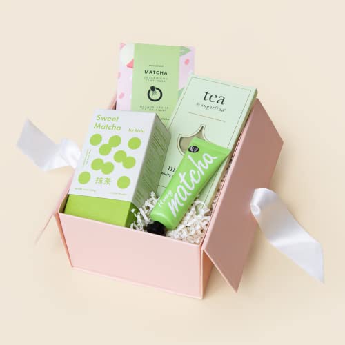Unboxme Premium Matcha Lover Gift Box for Women - Personalized Message Card, Gourmet Chocolate & Tea Set | Unique Birthday, Thank You Present for Mom, Sister, Best Friend | Perfect for Tea Parties, Relaxation Gifts & Special Occasions