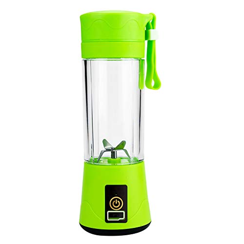 Portable Mini Blender 380ml (13oz) - USB Rechargeable 2000mAh Travel Blender with 6 Blades | Compact & Powerful for Smoothies, Shakes & Meal Prep | Perfect for Home, Office, Gym & Outdoor Activities (Blue)