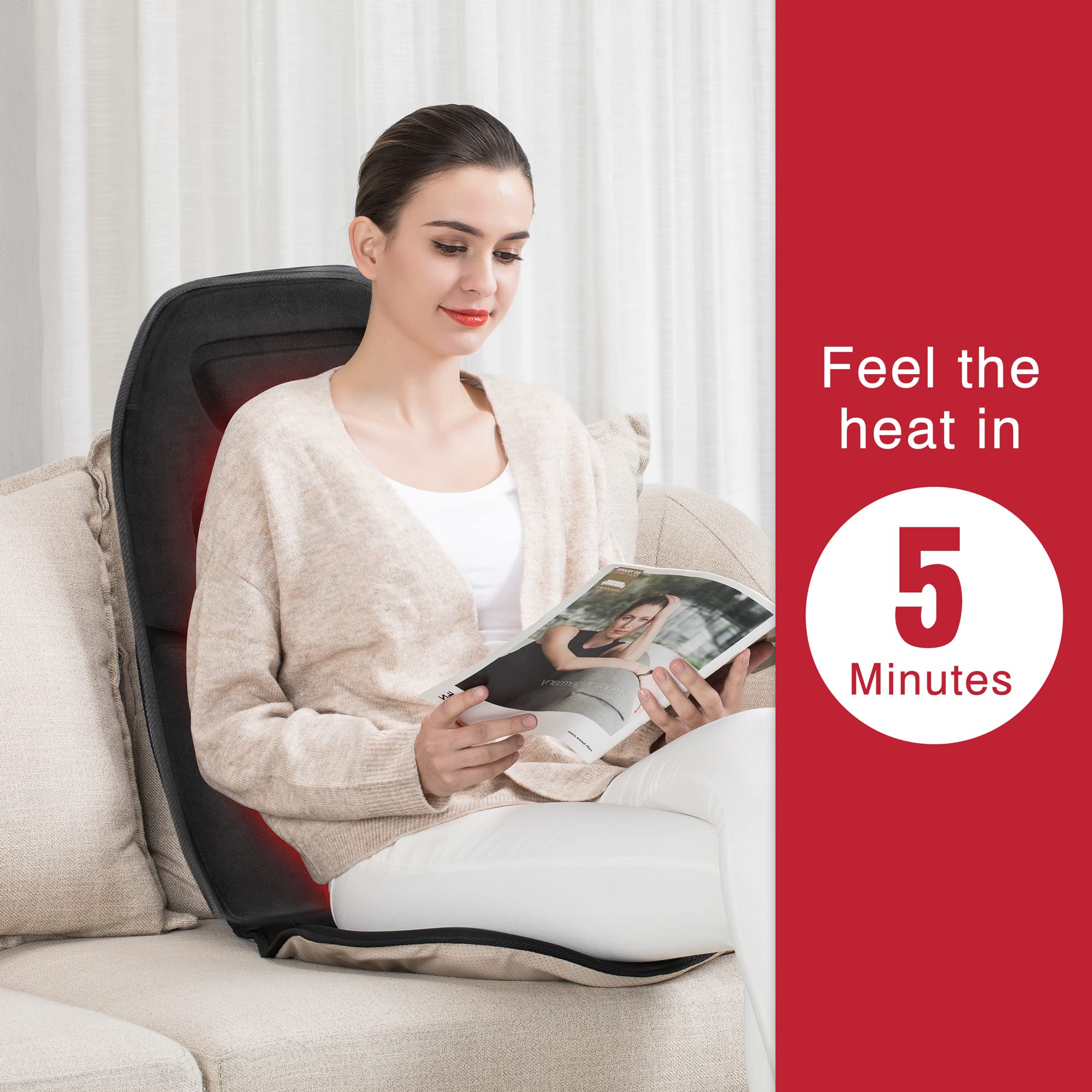 COMFIER 2-in-1 Shiatsu Foot Massager with Heat & Ottoman Foot Rest - Kneading, Vibration, Compression for Feet, Ankles, Calves - Perfect for Home Relaxation, Office Stress Relief & Muscle Recovery