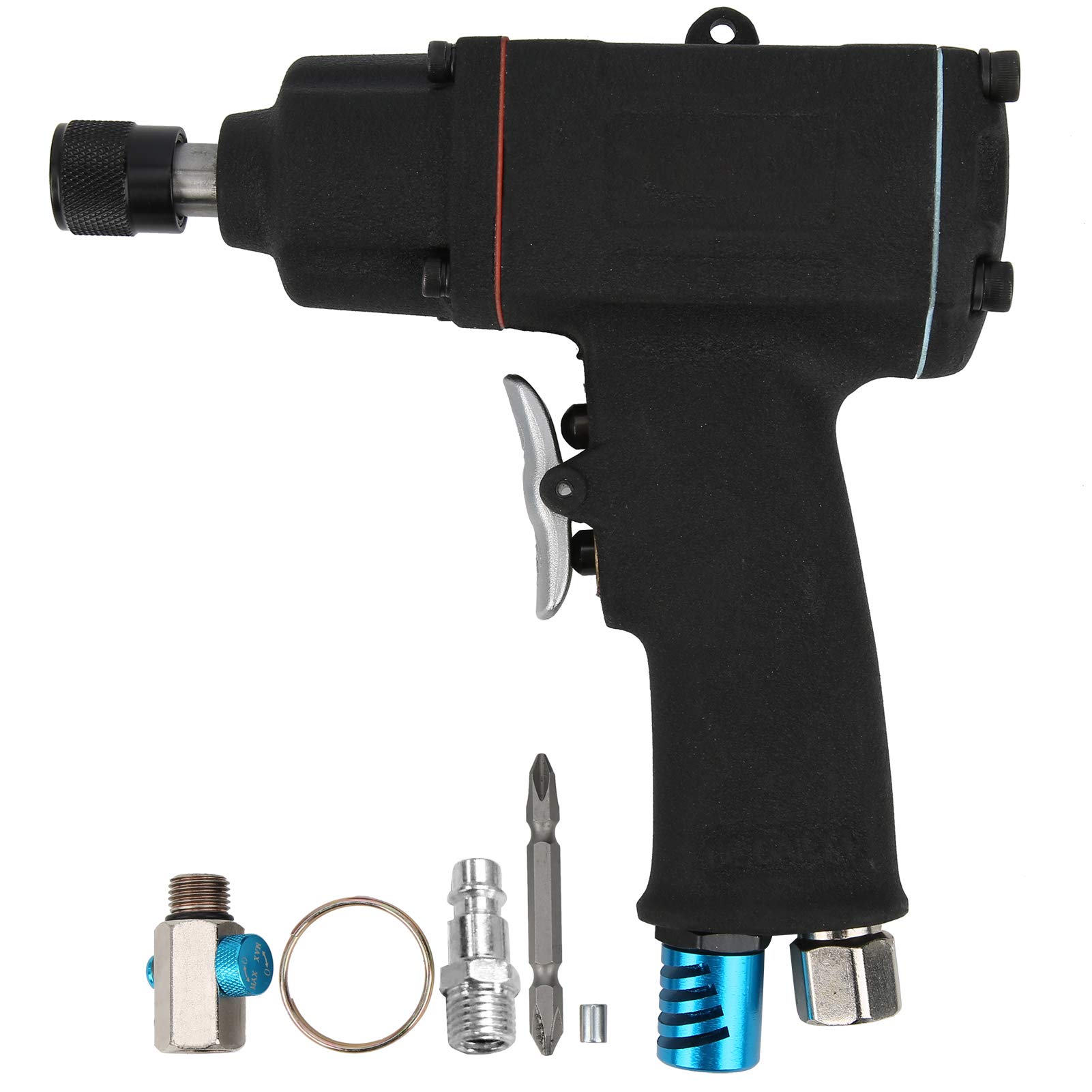 Eujgoov 10H Powerful Air Screwdriver - Pneumatic Screw Gun Tool with 9000 RPM & 100N-m Torque (YC-310P1) - Ideal for Automotive Repair, Woodworking, and Industrial Assembly