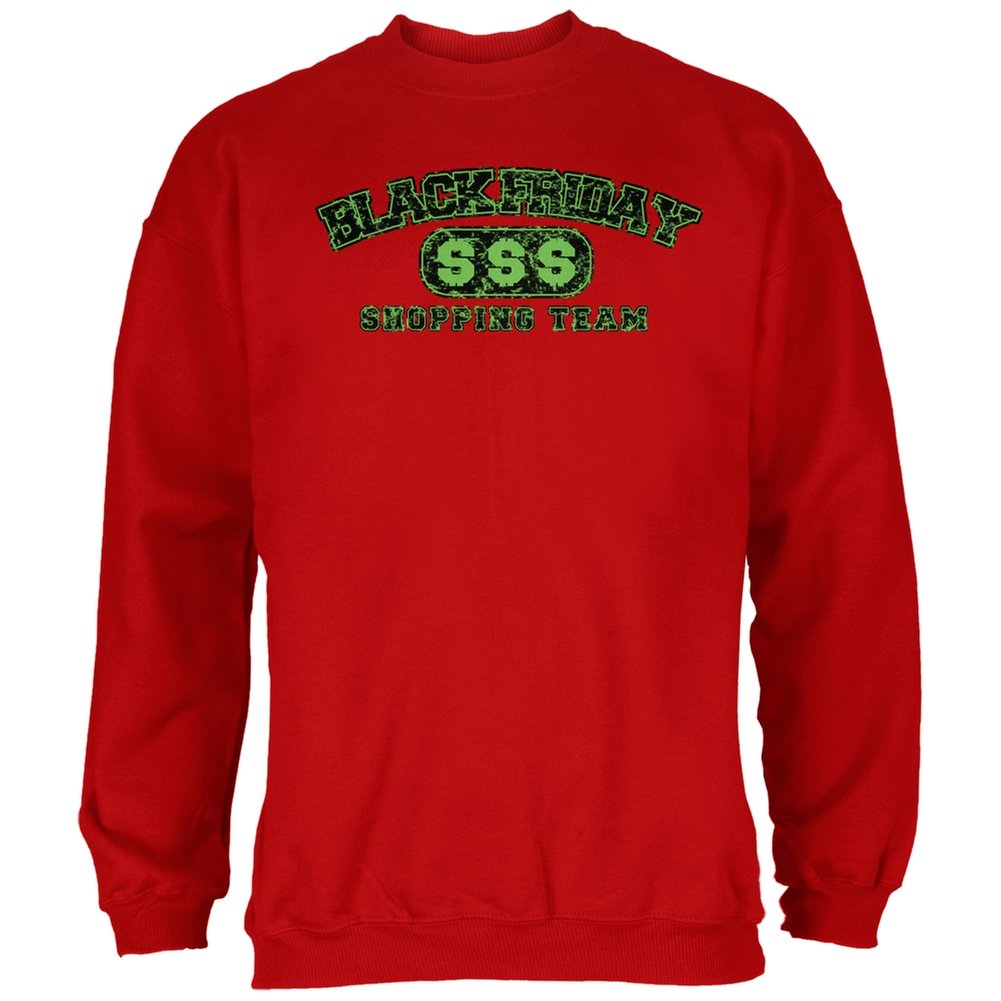 Old Glory Shopping Team Red Adult Sweatshirt - Patriotic Pullover Hoodie for Men & Women - Perfect for Game Day, Outdoor Activities & Casual Wear