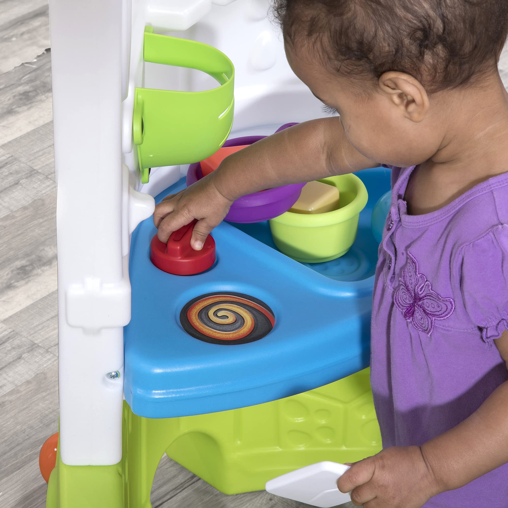 Step2 Toddler Corner Playhouse - Indoor & Outdoor Kids Play Gym with Toy Kitchenette & 15-Piece Accessories | Durable Plastic Playhouse for Toddlers 1+ Years | Perfect for Backyard, Playroom & Preschool Pretend Play