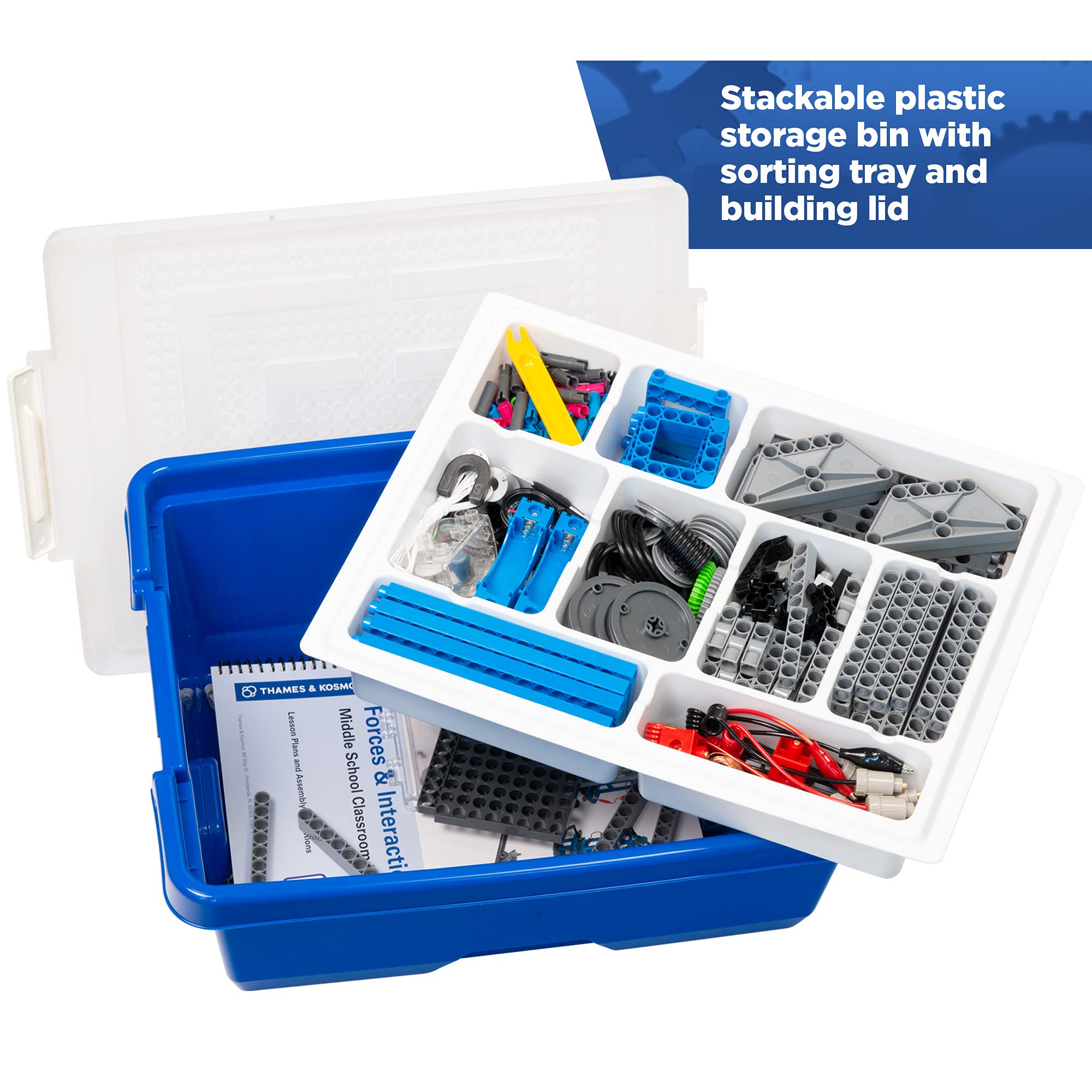 Thames & Kosmos Forces & Interactions Middle School Physics Kit | NGSS-Aligned STEM Classroom Supplies for Teachers | Engineering & Physics Experiments with Teacher Guide & Storage | Perfect for Science Labs & STEM Education Programs