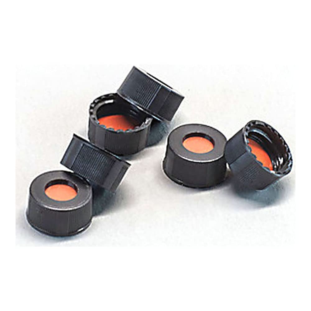 PTFE/Silicone Lined Royal Blue Ribbed Caps - 9mm Diameter Lab Force 1159M20 (Pack of 1000) - Ideal for Laboratory, Pharmaceutical, and Chemical Sample Storage