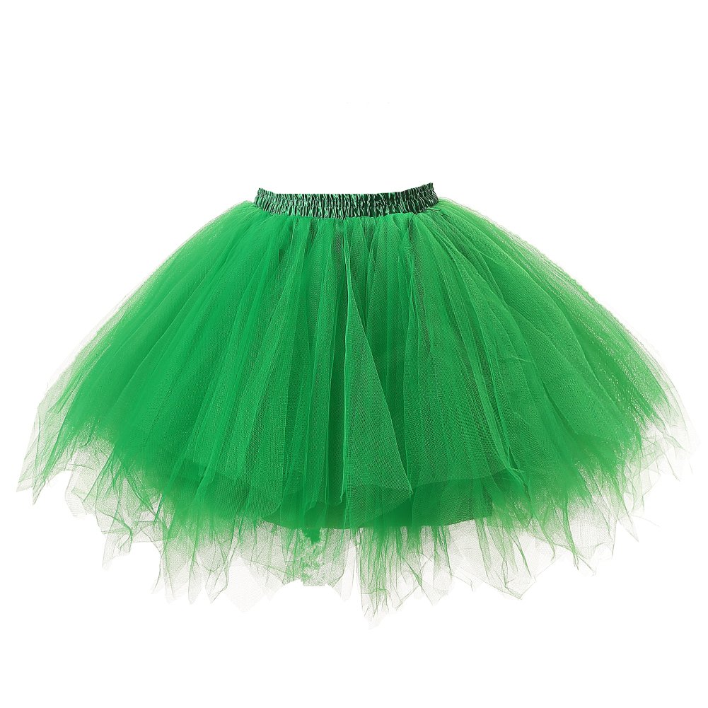 Honeystore Women's Vintage Ballet Bubble Puffy Tutu Skirt - Short Flared Petticoat for Dance, Cosplay & Photo Shoots | Perfect for Ballet Performances, Costume Parties and Vintage Fashion Outfits