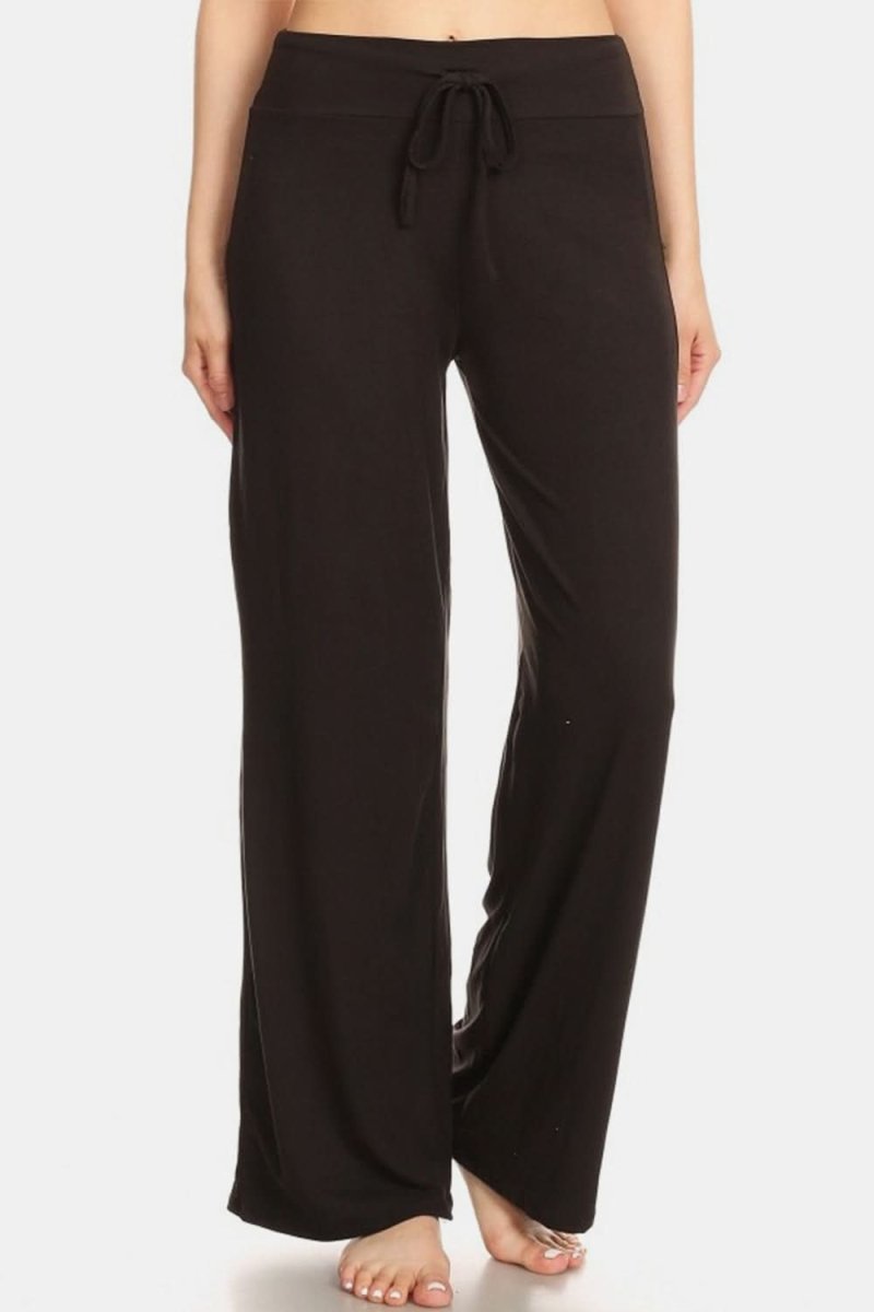 Stylish High Waist Wide Leg Drawstring Pants for Women - Comfortable Casual & Office Wear - Perfect for Work, Travel and Everyday Outfits