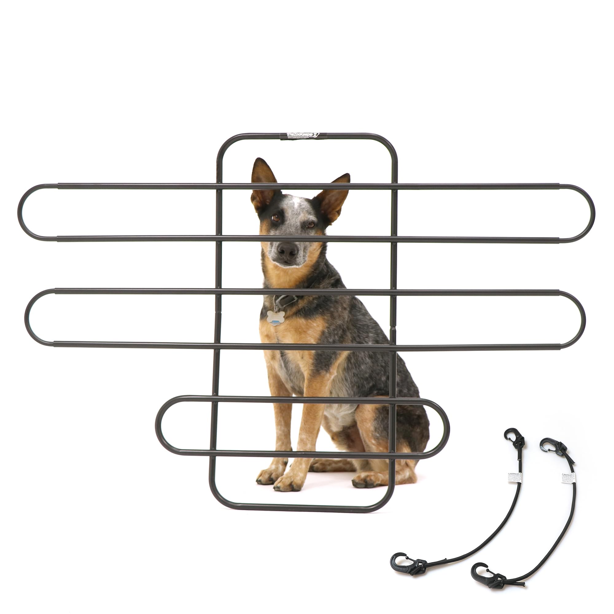 Zookeeper Adjustable Universal Pet Barrier for Cars, Trucks & SUVs - Strong Metal Tubing Dog Car Gate with Tilt, Slide & Recline Features | Easy Installation Vehicle Seat Divider | Perfect for Road Trips & Pet Safety During Travel