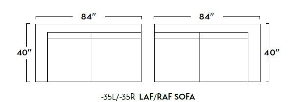 Soco Raf Sofa - Modern Comfortable Fabric Sofa for Living Room, Lounge & Home Decor | Perfect for Small Spaces, Apartments & Cozy Family Gatherings