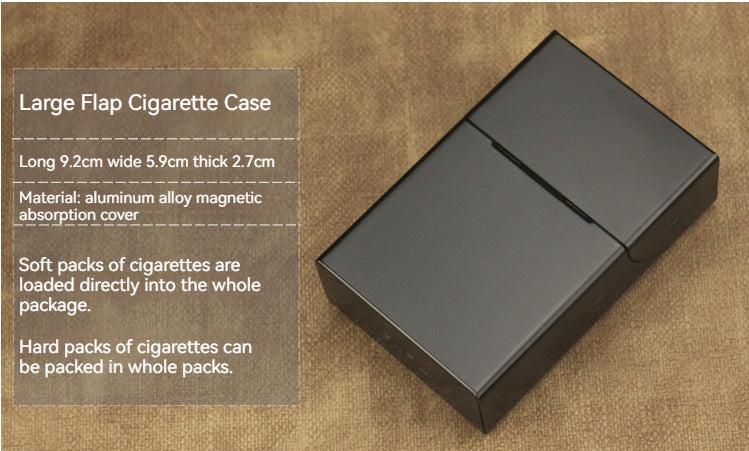 Creative Clamshell Cigarette Holder for Men - Metal Fine Smoke Protective Case | Perfect for Travel, Outdoor & Daily Use
