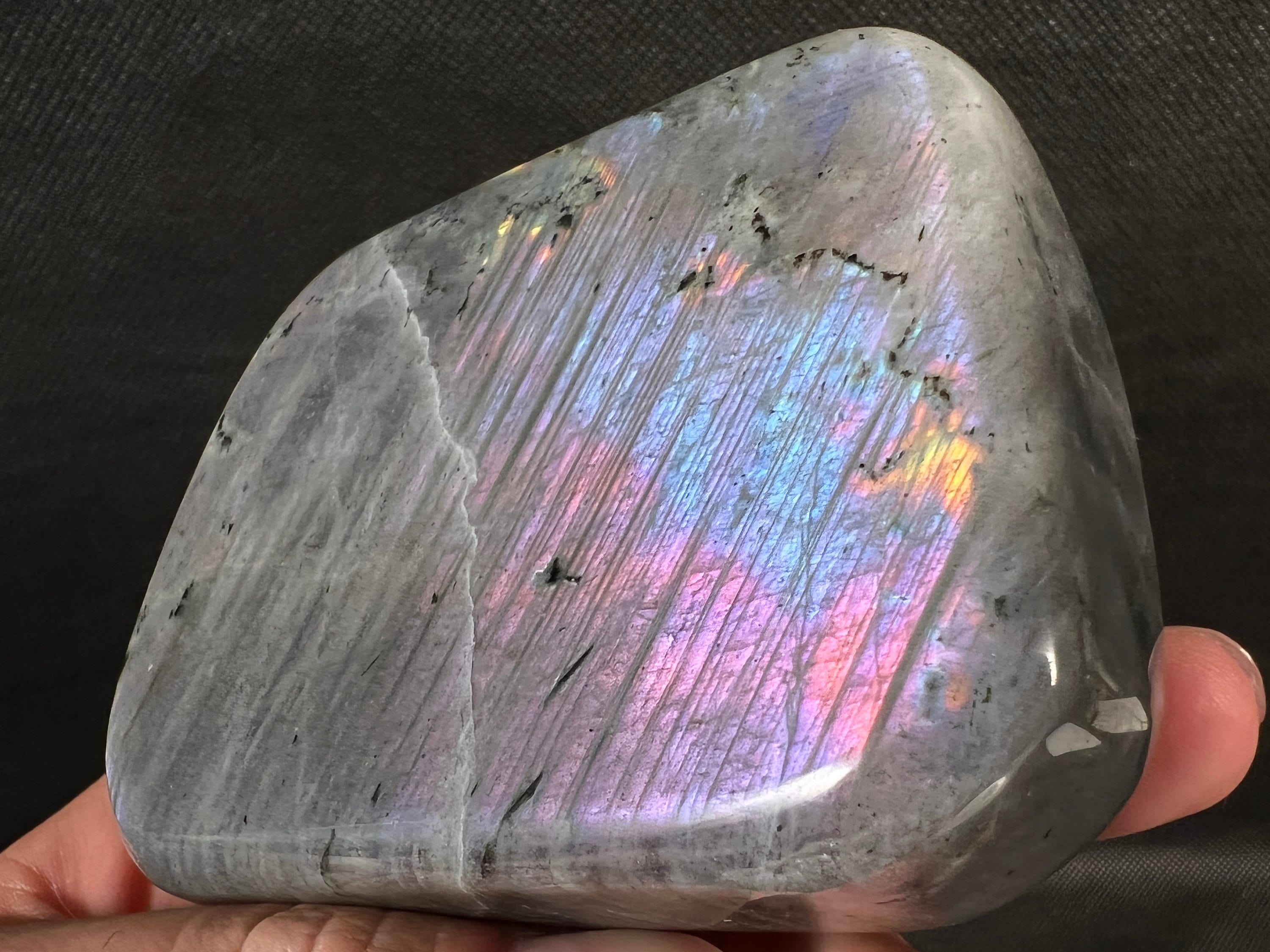 Natural Multi-Colored Labradorite Tower - Tumbled Healing Crystal for Home Decor, Meditation & Energy Work | 51154
