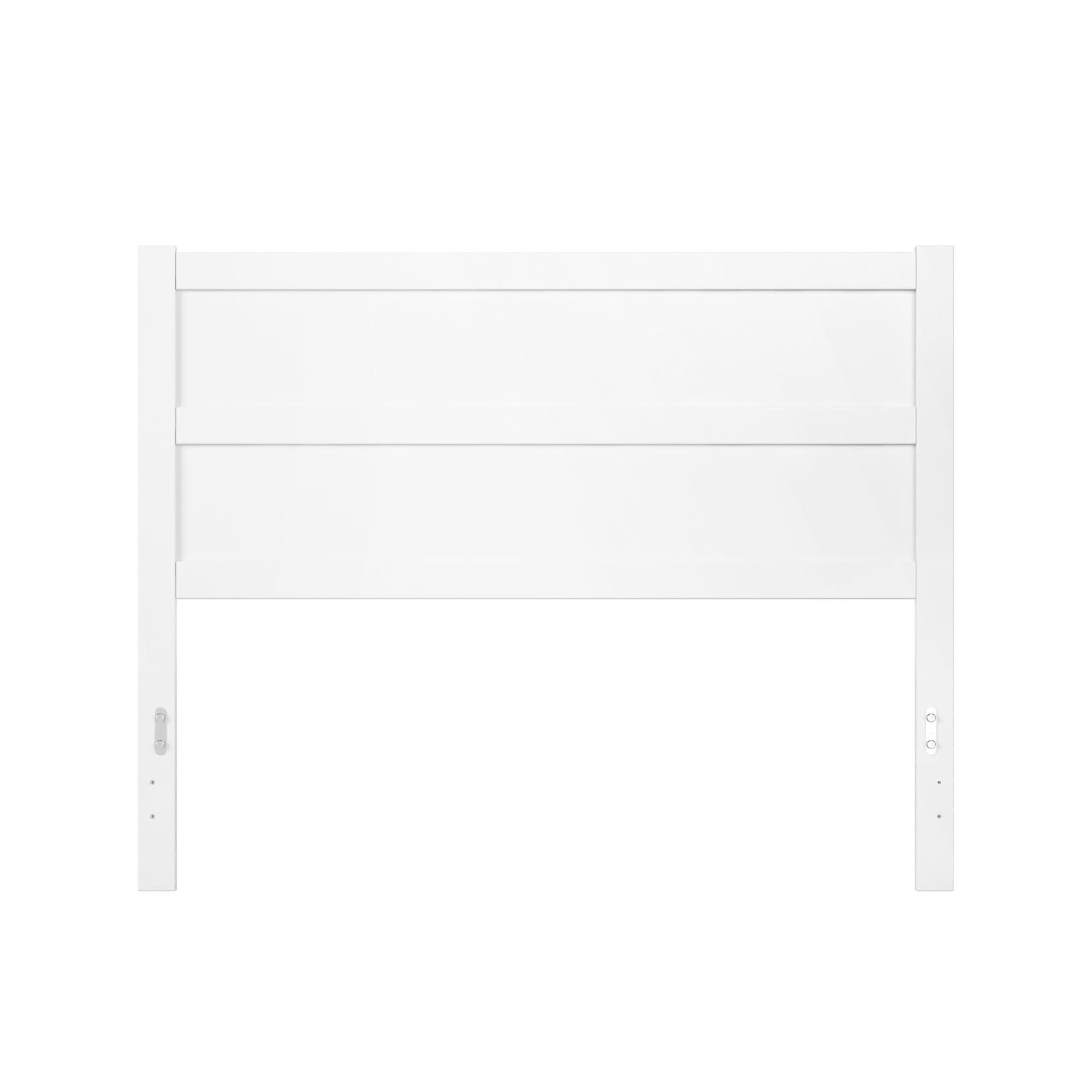 AFI NoHo Solid Wood Panel Headboard with USB Charging Port - Queen Size Bed Frame Headboard in White | Modern Bedroom Furniture for Master & Guest Rooms