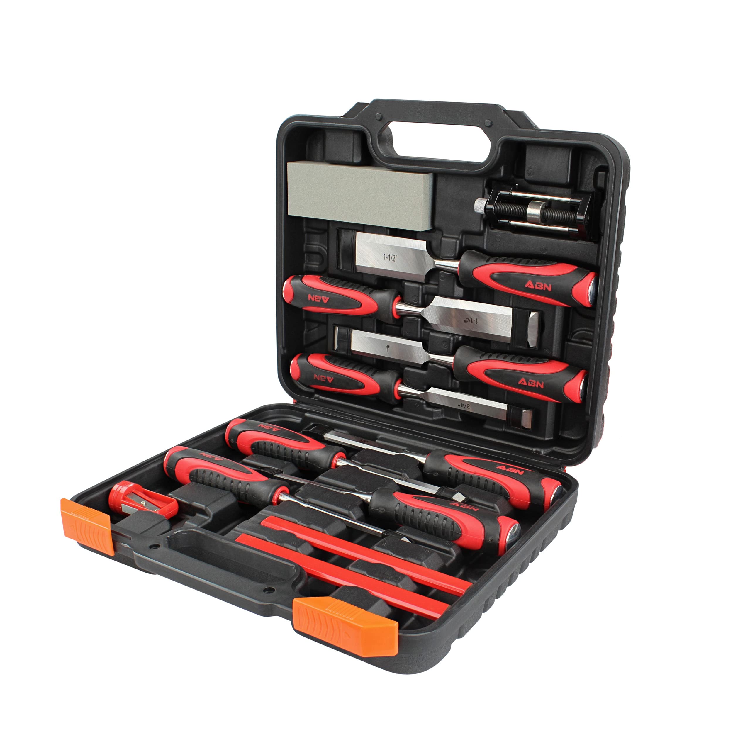 Premium 13pc Wood Carving Chisels Set - Deadwood Crafted Tools for Woodworking & Sharpening