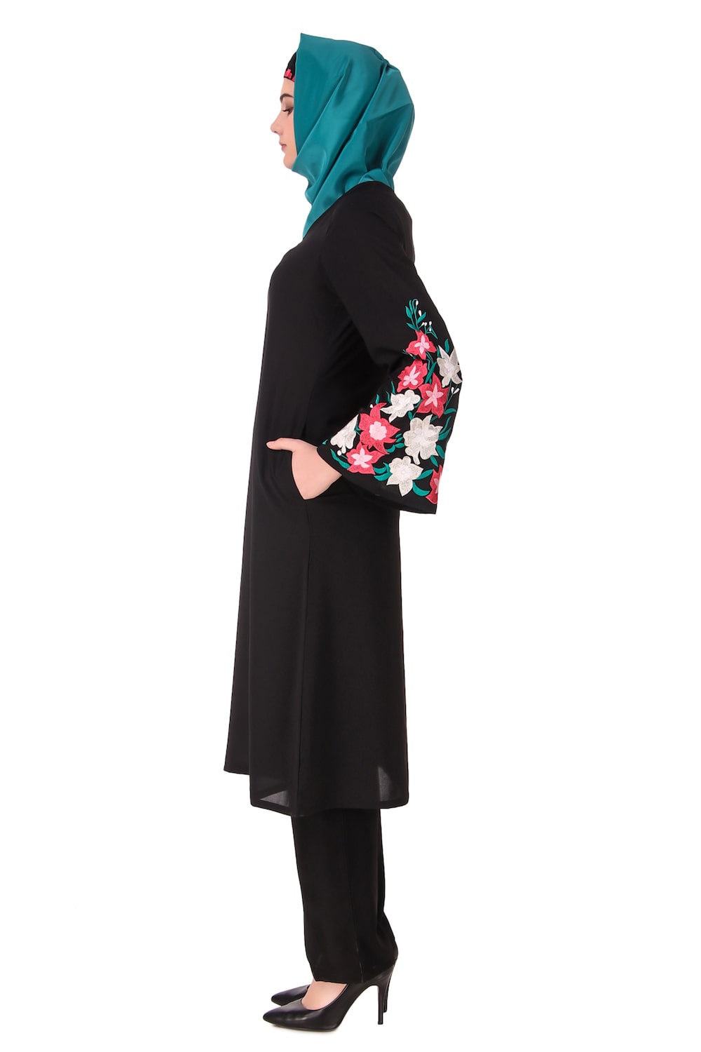 Embellished Bell Sleeve Umbrella Salwar Kameez - Elegant Indian Ethnic Dress for Women | Perfect for Weddings, Parties & Festive Occasions
