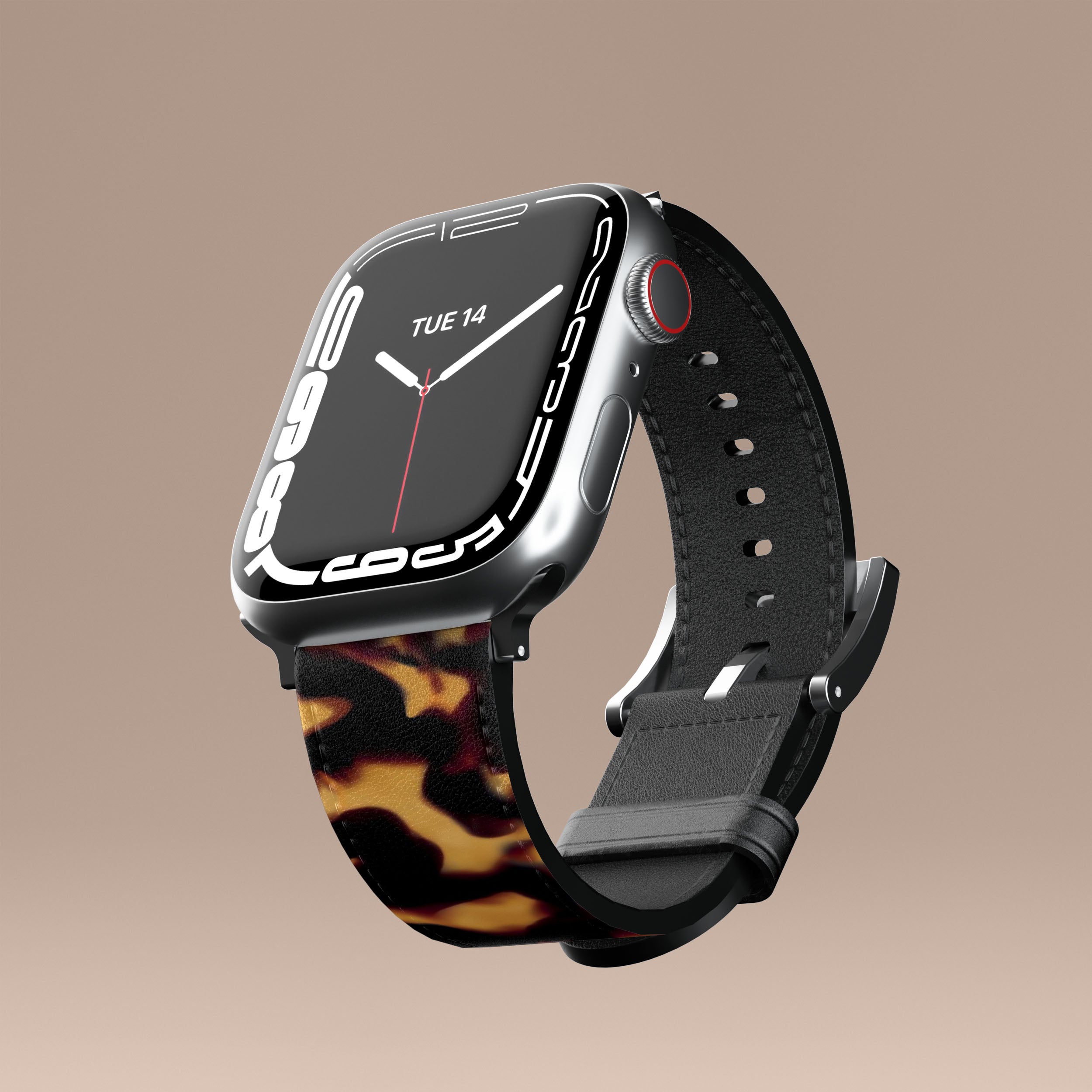 Premium Tortoise Dark Apple Watch Band - Stylish & Durable Replacement Strap for Apple Watch Series 1-9 - Perfect for Workouts, Office & Casual Wear